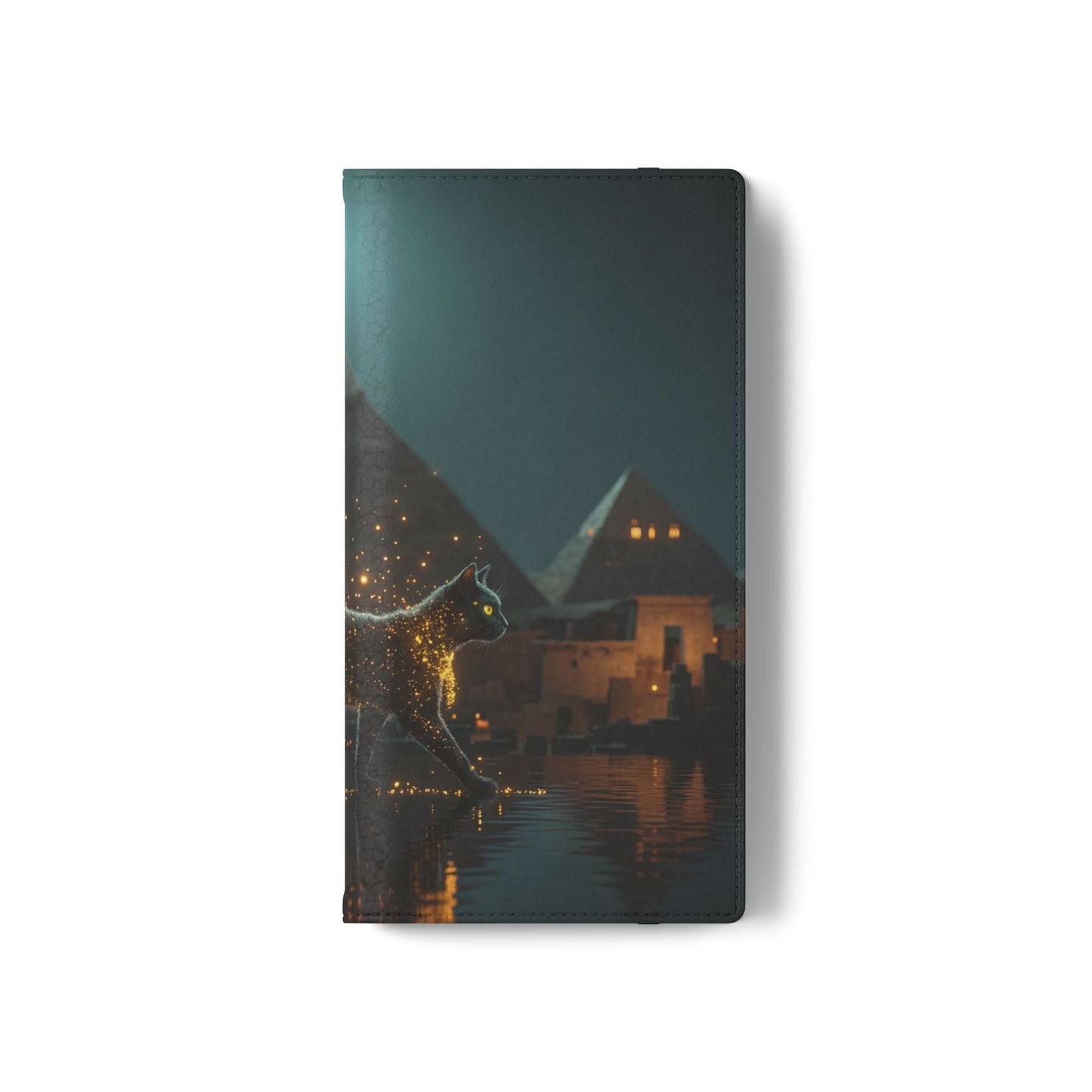Celestial Vortex Flip Cases – Indigo Cloud Dreamscape