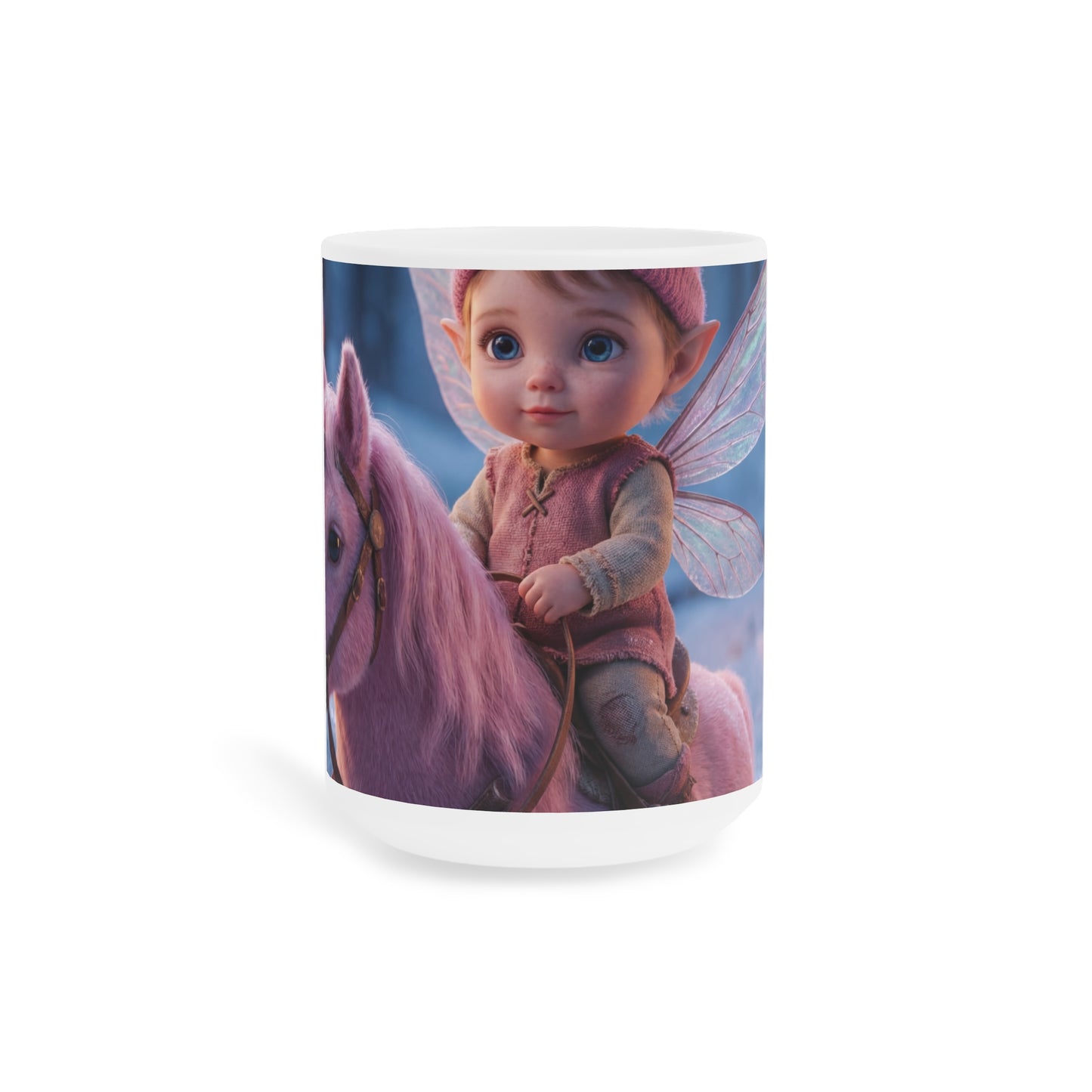 Snow Unicorn Rider Ceramic Mugs (11oz\15oz\20oz) – Winter Faerie’s Quiet Ride