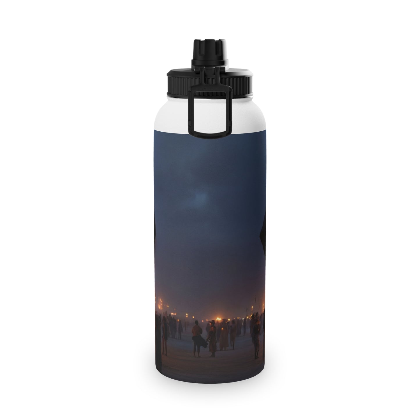Celestial Cube Water Bottle – Portal to a Starlit Ceremony