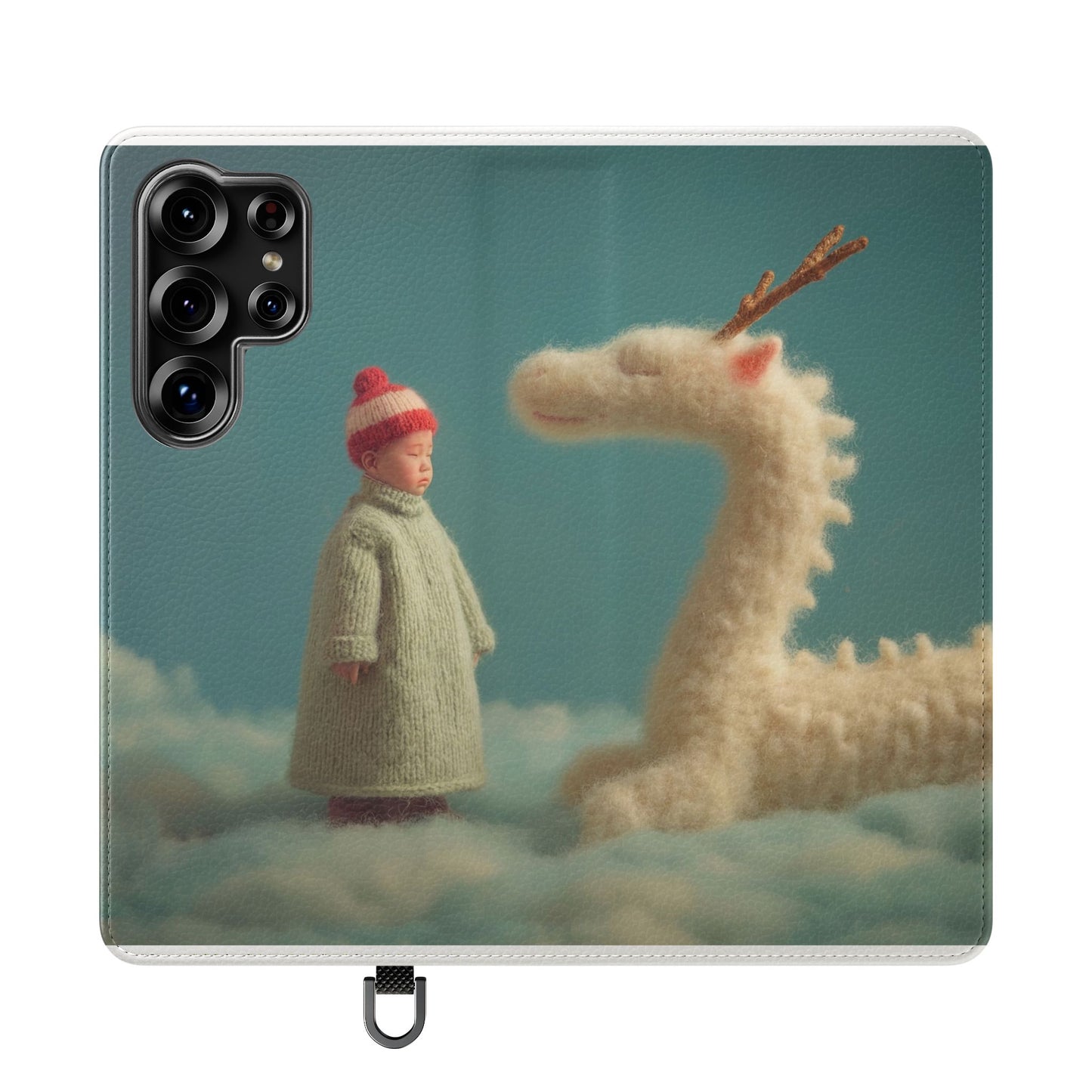 Woolly Dragon & Child Flip Cases – Cloudside Guardians