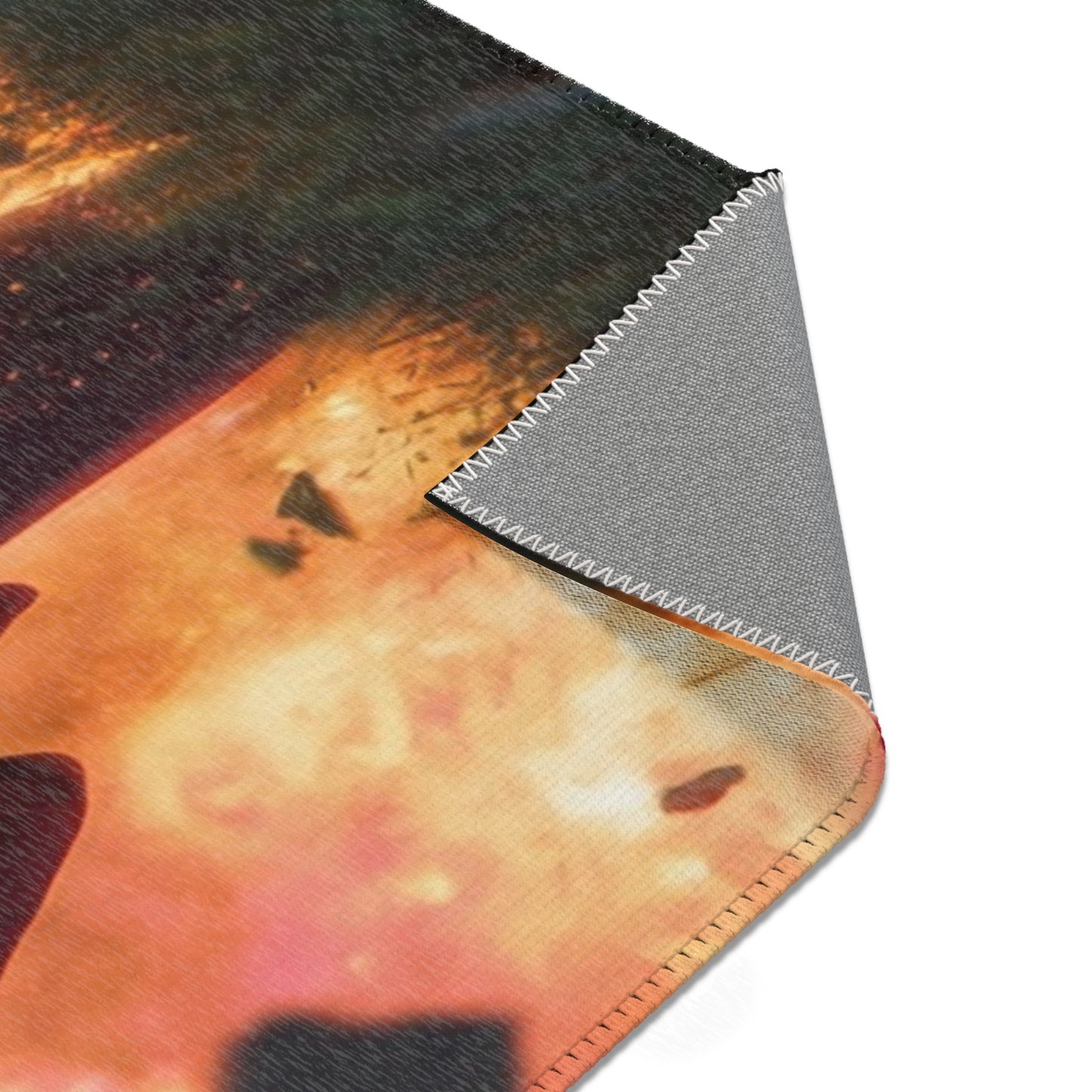 Crimson Explosion Rug – Mad Scientist’s Fiery Stand