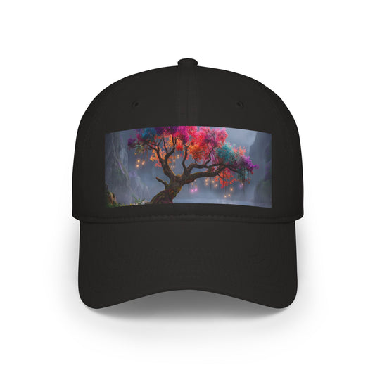 Prismatic River Tree Low Profile Baseball Cap – Ethereal Moonlit Canopy