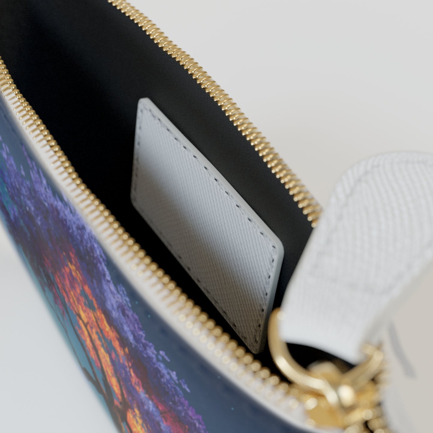 Twilight Sentinel Tree Mini Clutch Bag – Celestial Bloom Under Starlit Peaks