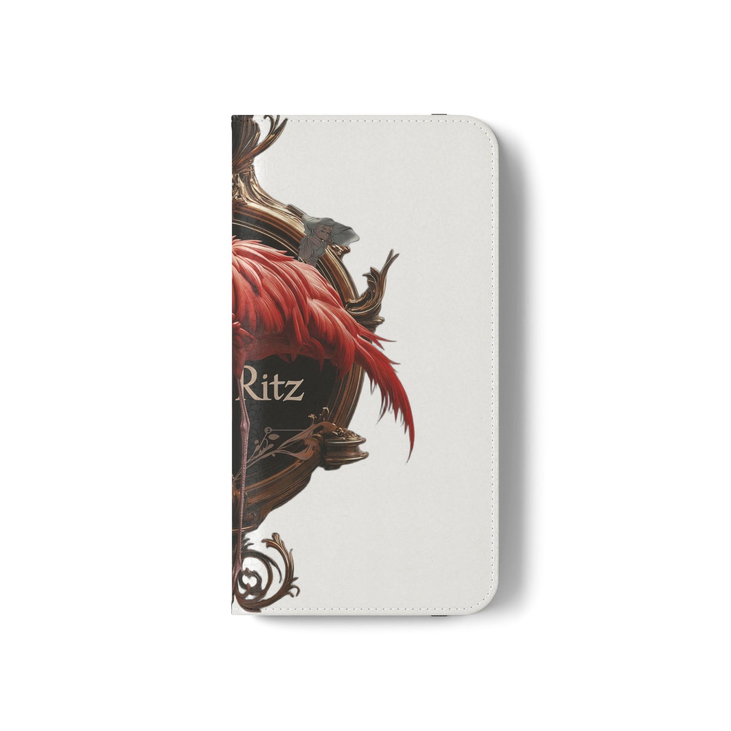 The Ritz Flamingo Flip Cases – Gilded Ornate Frame Art Design