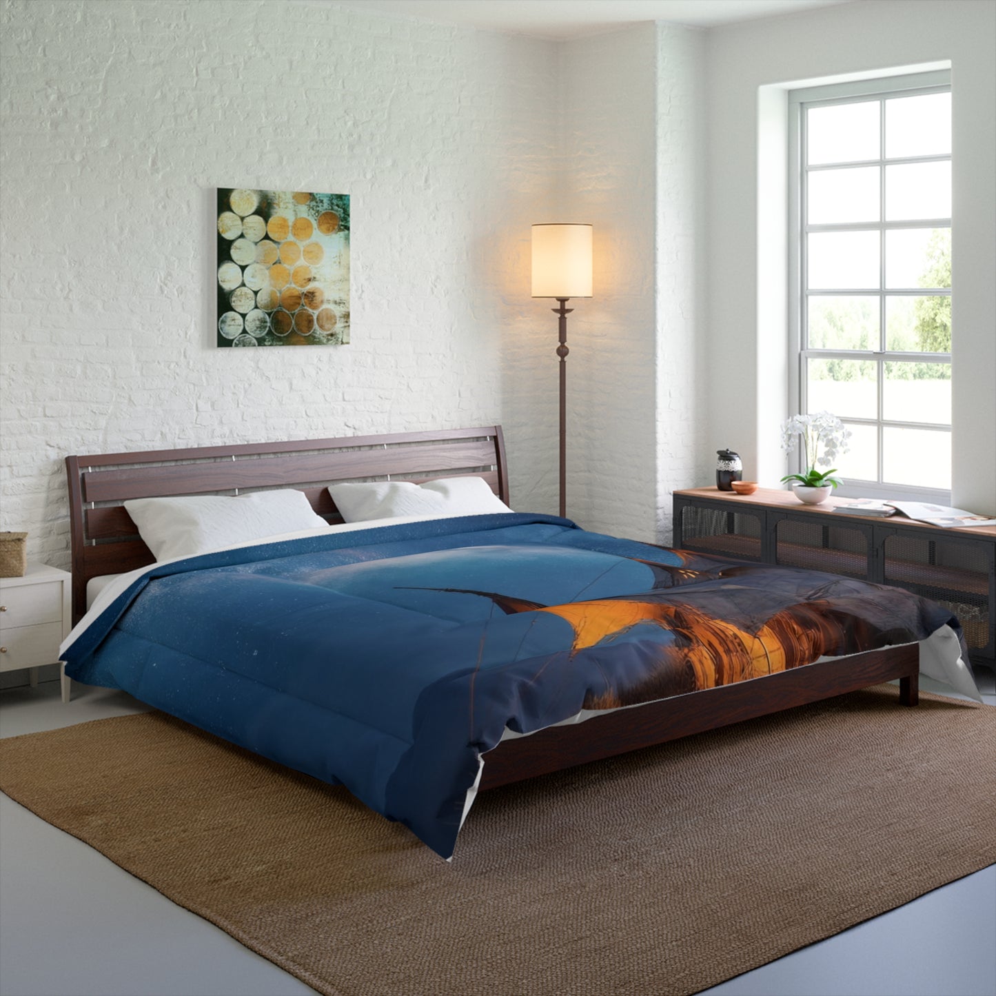 Starlit Nomad Tent Comforter – Milky Way Haven Under the Cosmos