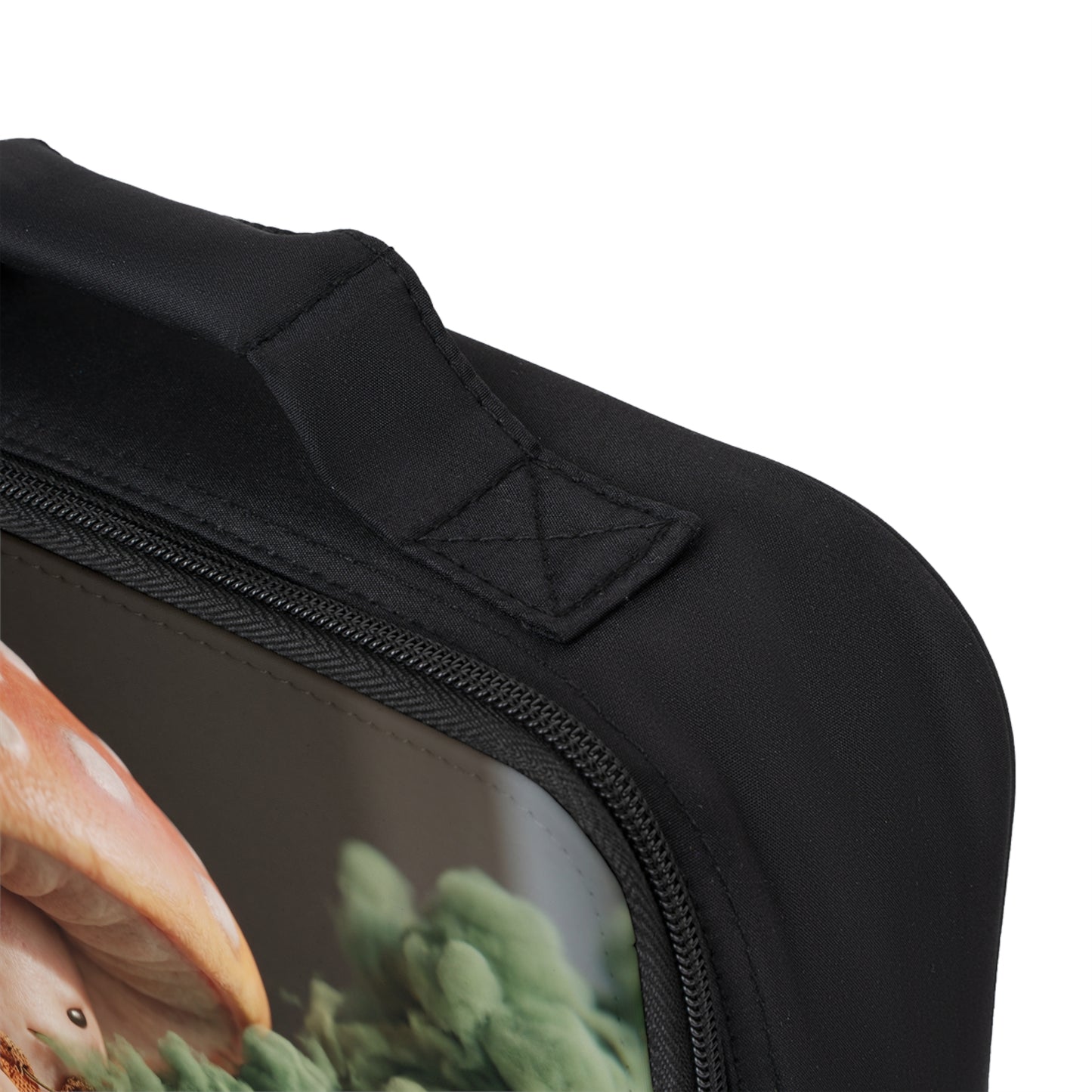 Mushroom Wiseman Lunch Bag – Whimsical Forest Alchemist with Green Smoke
