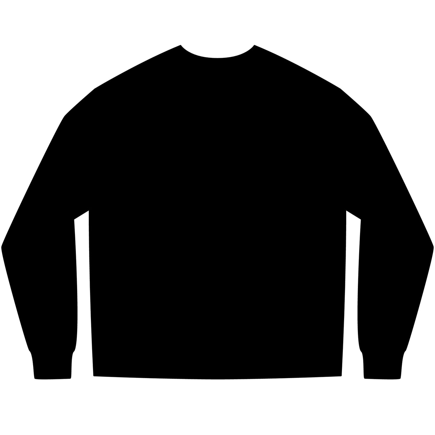 Golden Wolf Guardian Tee – Ethereal Silhouette Heavyweight Long Sleeve