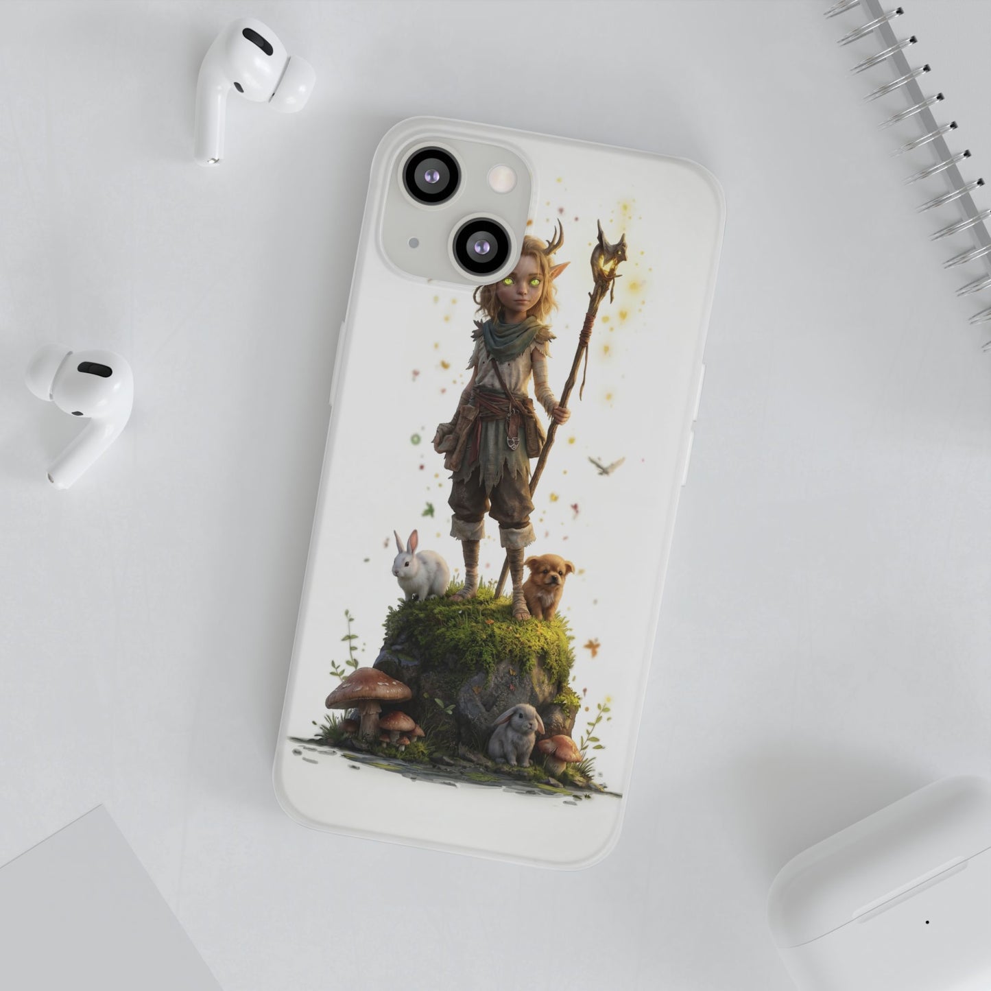 Forest Sentinel Flexi Cases – Luminescent Deerhorn Guardian