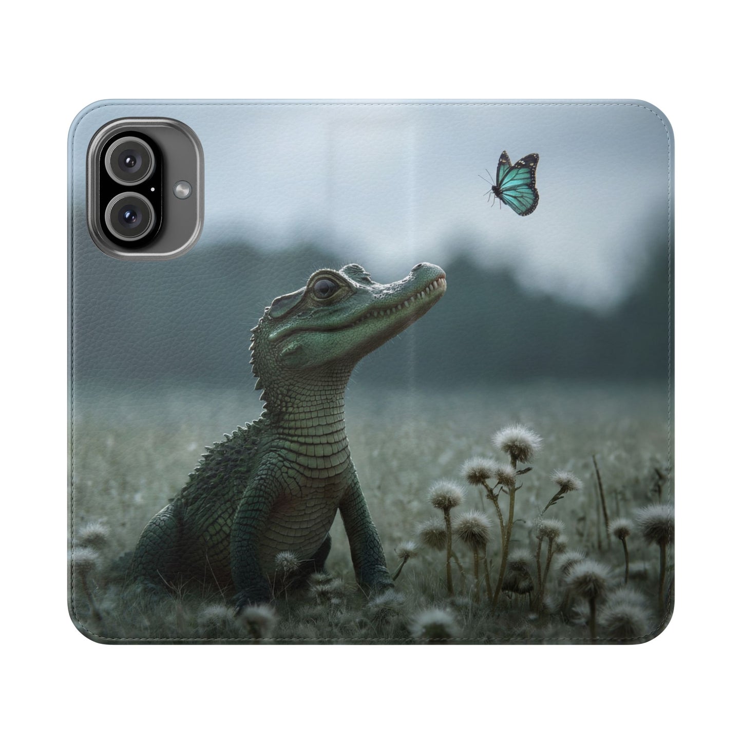 Gentle Croc & Butterfly Flip Cases – Tender Meadow Guardian Scene