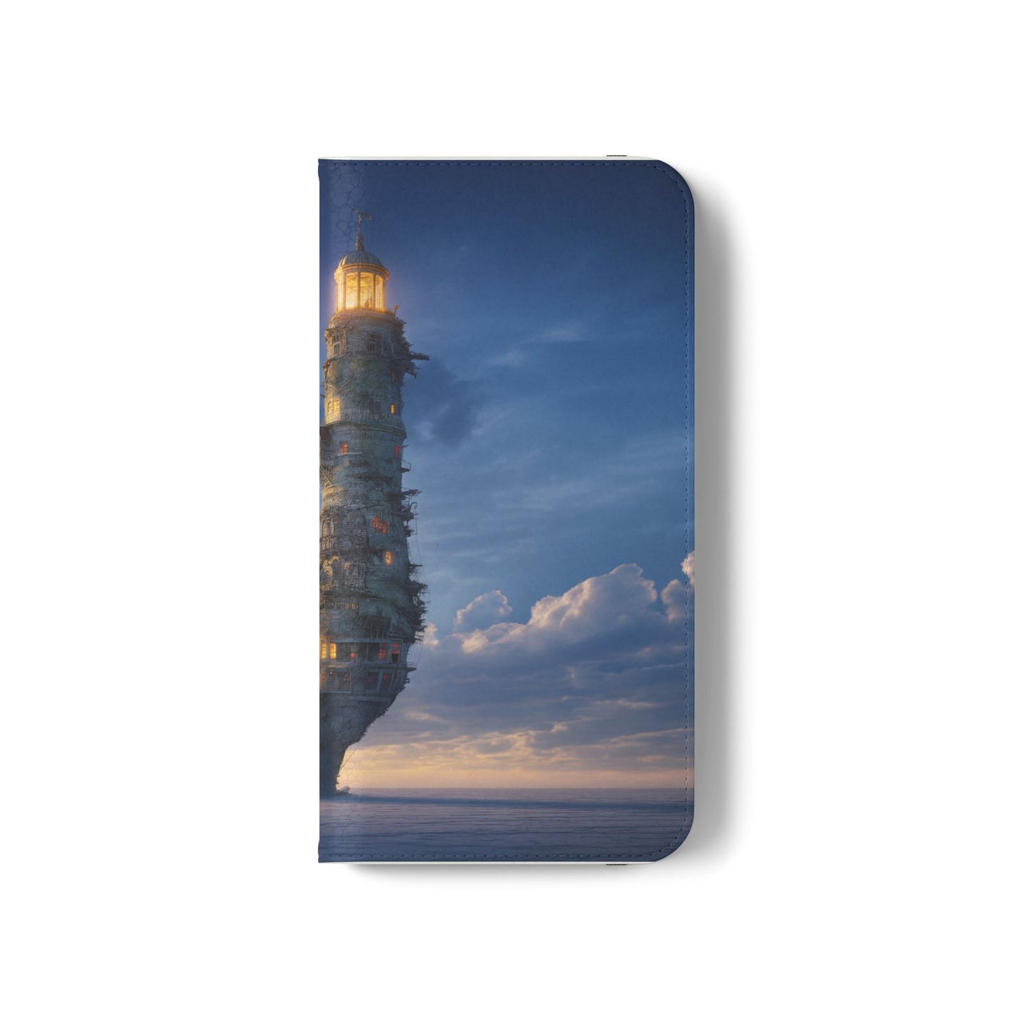 Twilight Sentinel Flip Cases – Lighthouse on a Storm-Tossed Sea