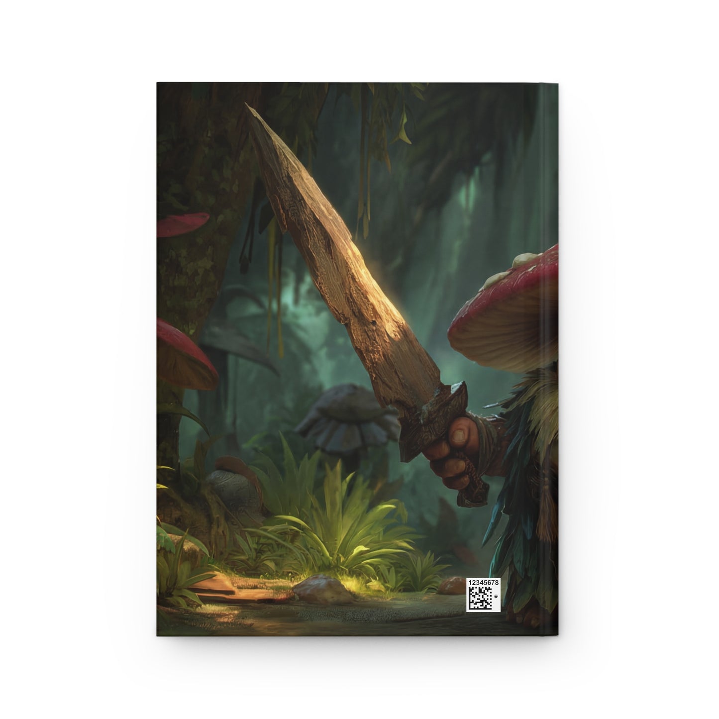 Mushroom Knight Hardcover Journal Matte – Sunlit Jungle Guardian