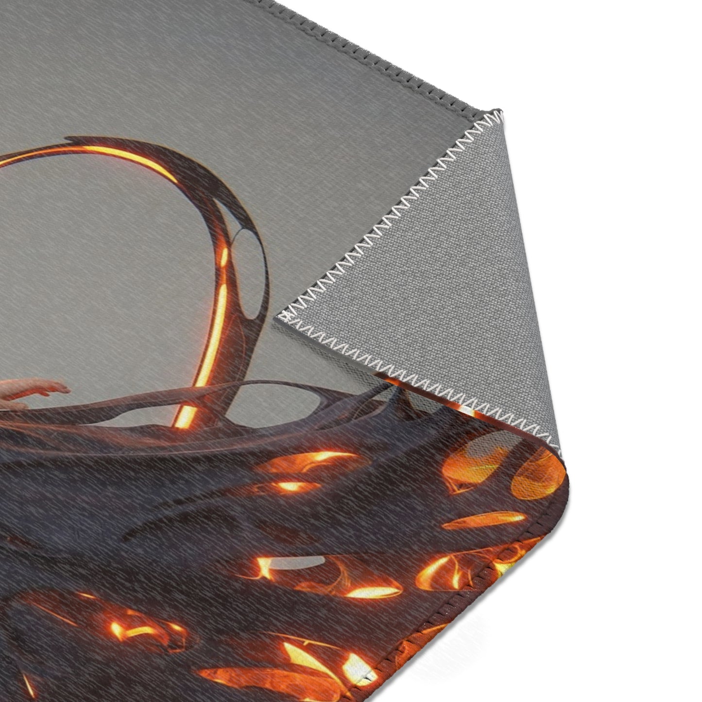 Luminescent Veil Area Rug – Ethereal Woman in Flowing Light