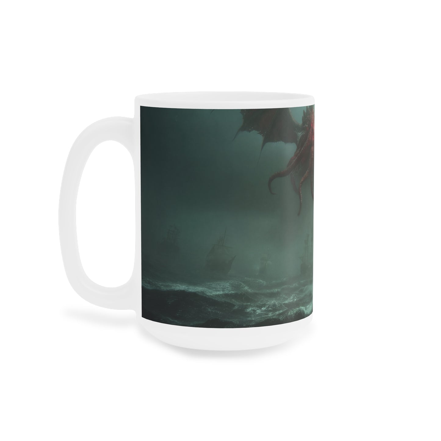 Leviathan’s Roar Ceramic Mugs (11oz\15oz\20oz) – Storm-Swept Ocean Horror