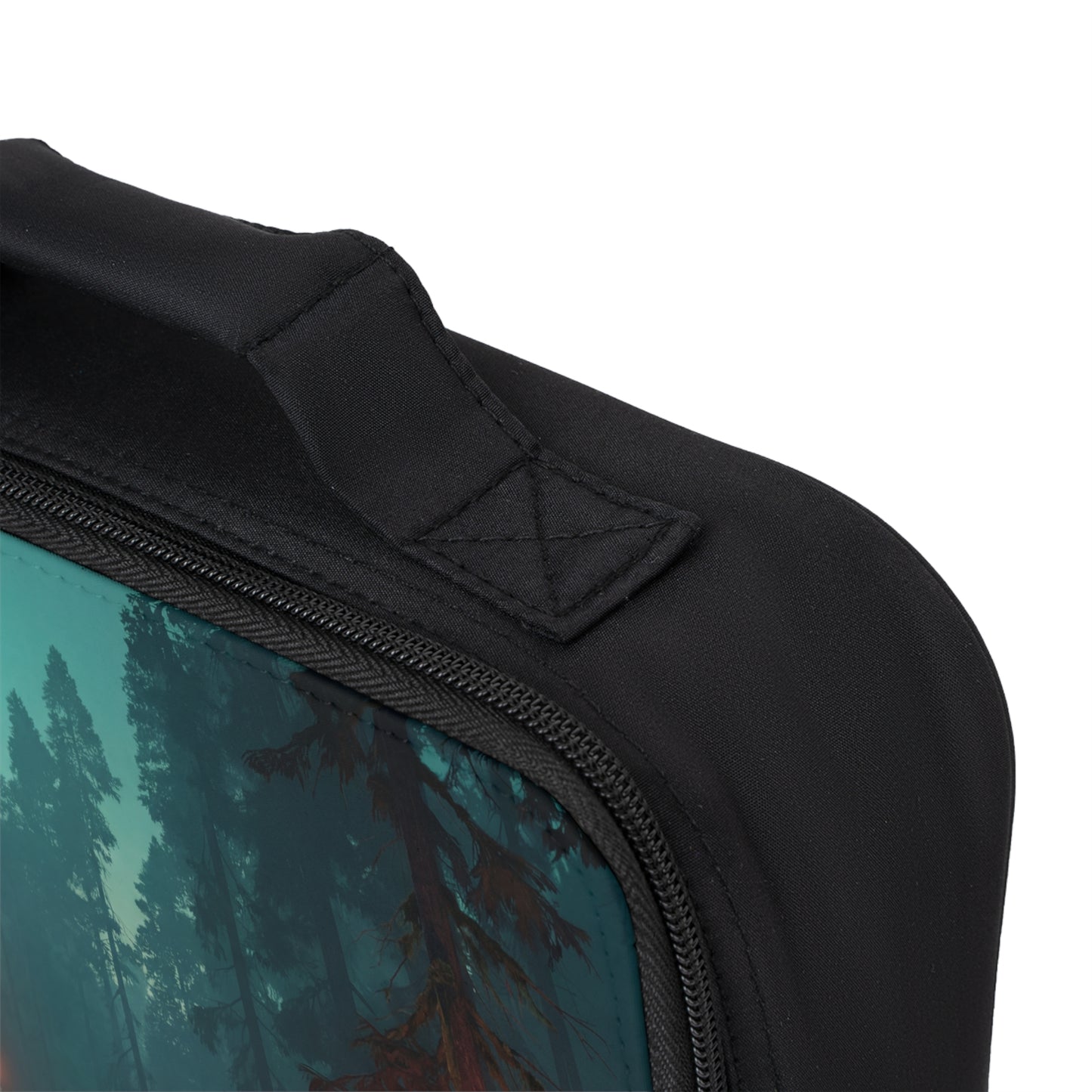 Misty Lantern Path Lunch Bag – Blooming Twilight Forest Escape