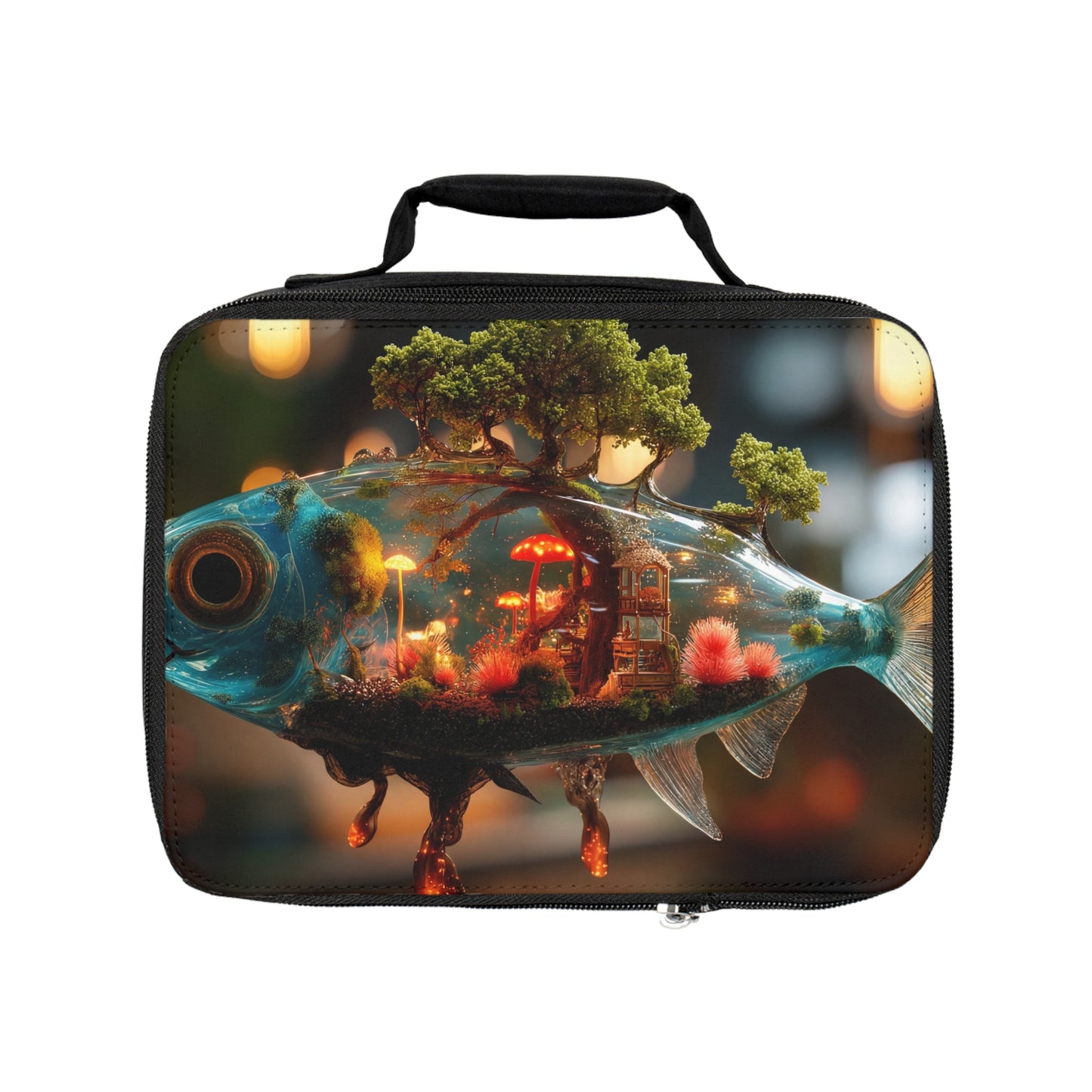 Forest Within Fish Lunch Bag – Liquid Eden Dreamscape