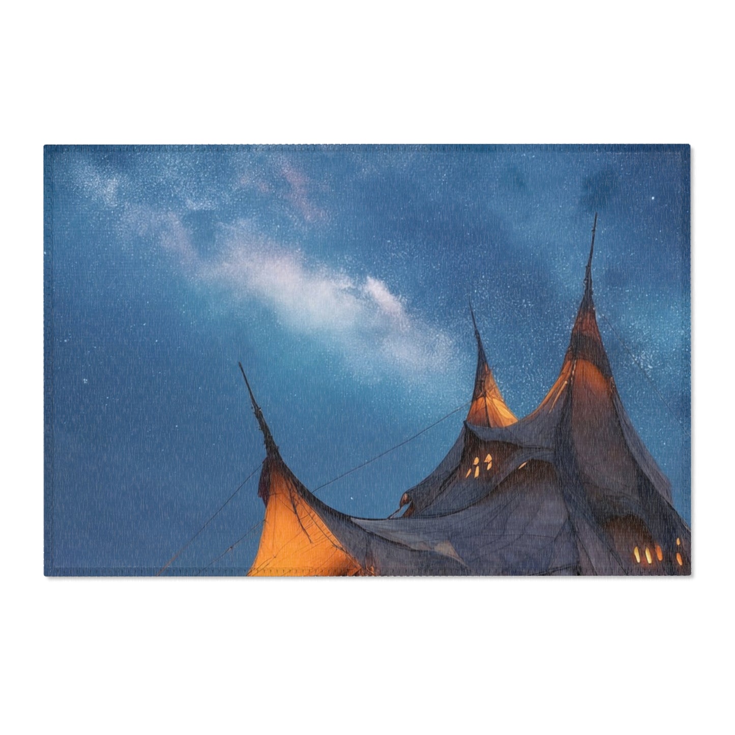 Starlit Nomad Tent Rug – Milky Way Under Canvas