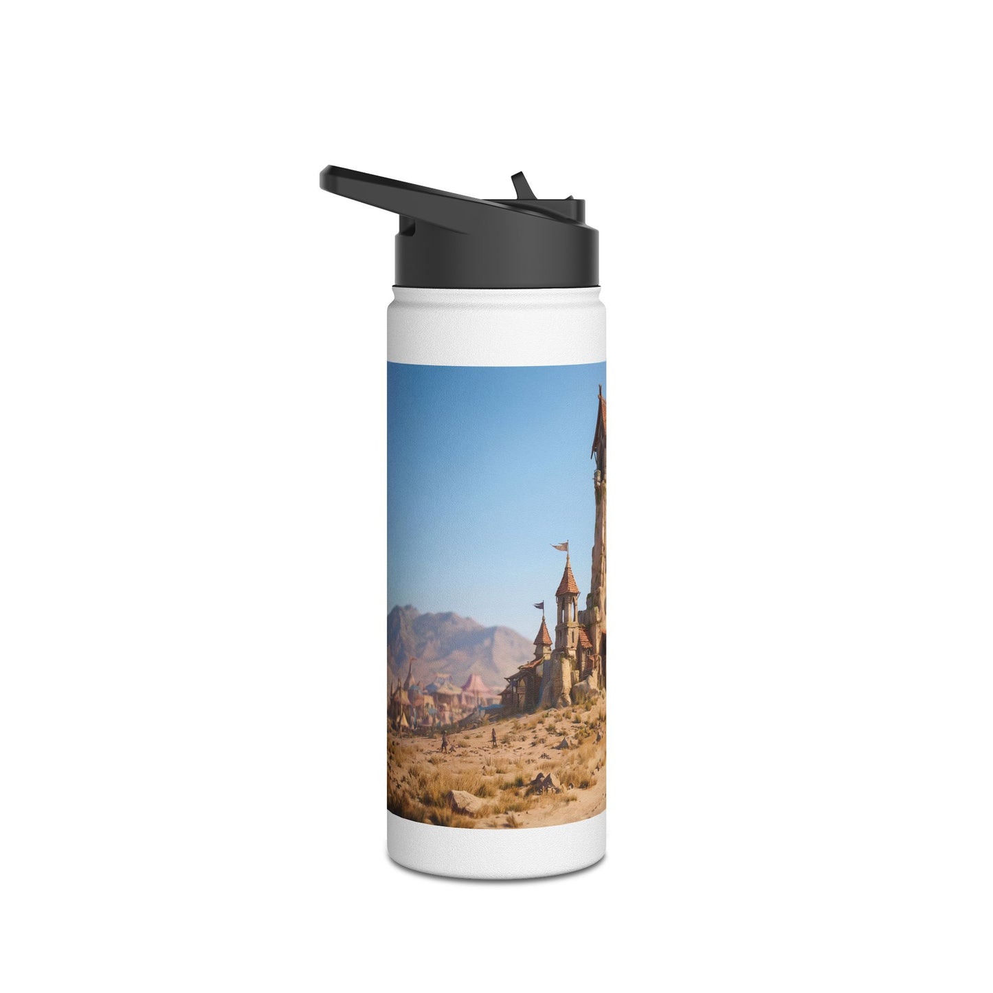 Desert Citadel Water Bottle – Sunlit Ruins of the Forgotten Kingdom