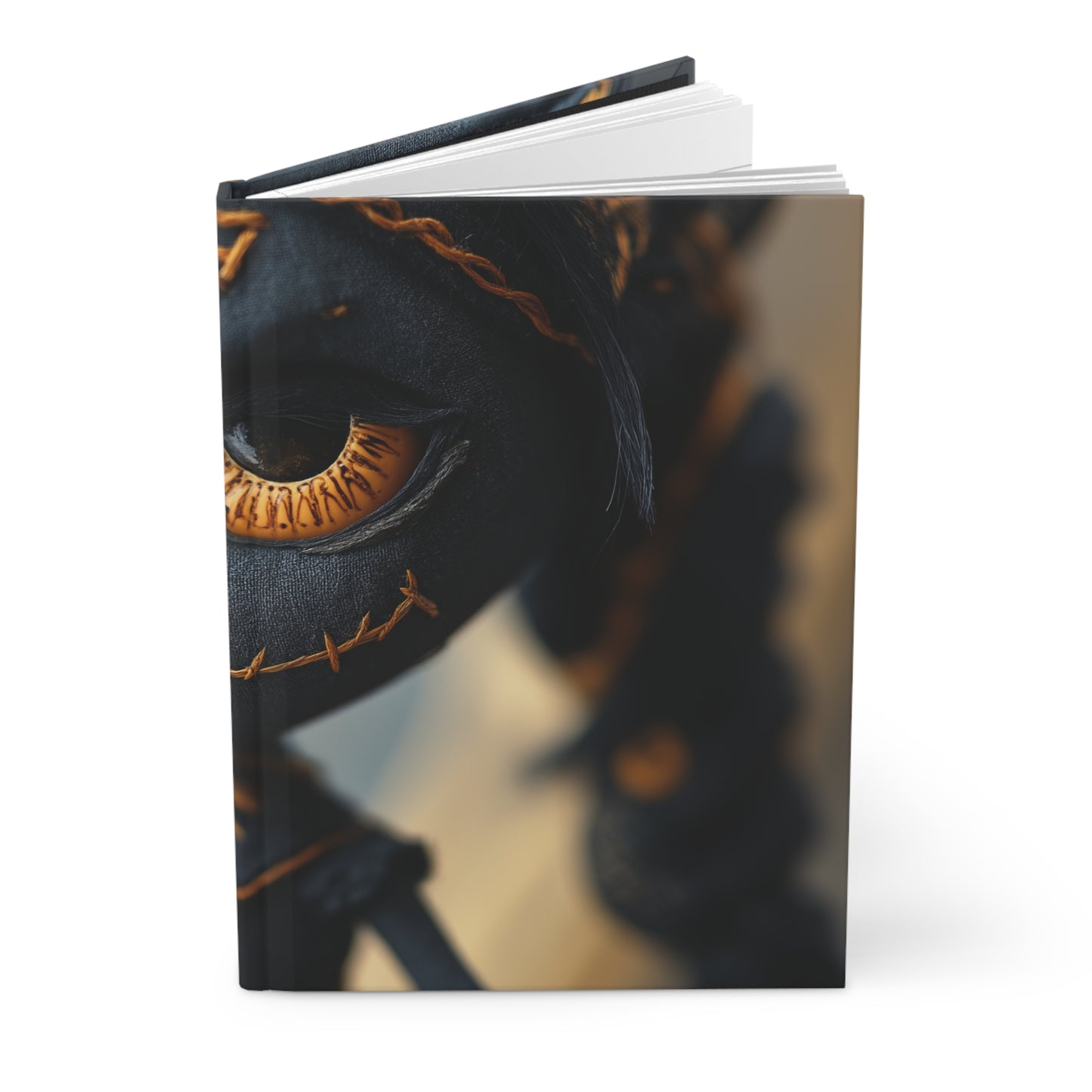 Stitched Doll Portrait Hardcover Journal Matte – Warm Threaded Whimsy