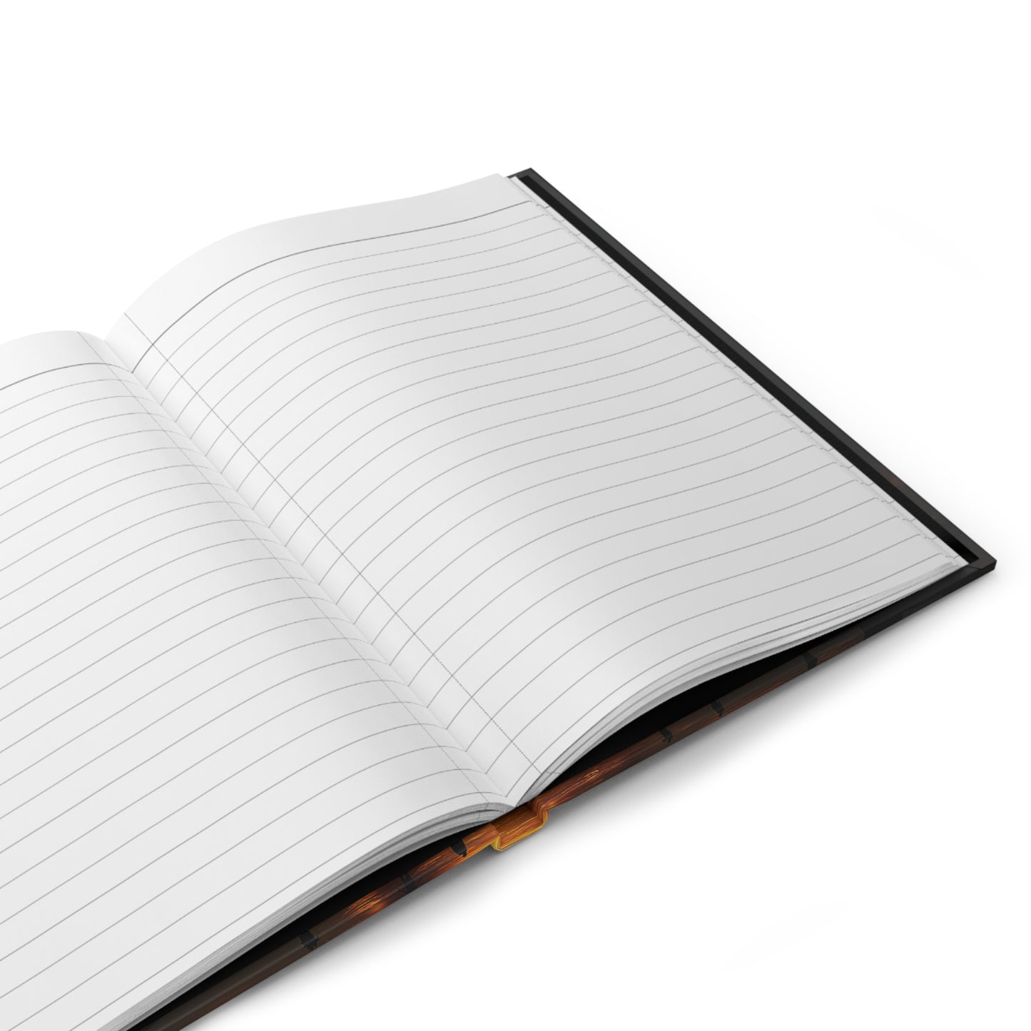 Infinite Gate Hardcover Journal Matte – Glowing Celestial Portal at Dusk