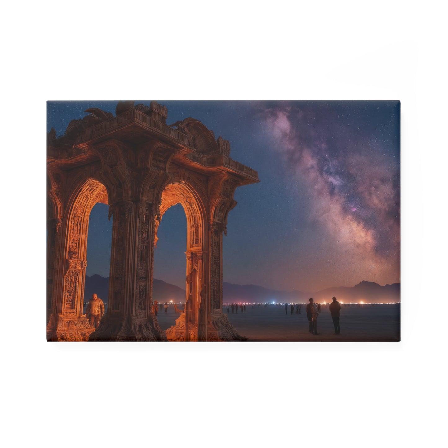 Celestial Archway Button Magnet, Rectangle (1 & 10 pcs) – Gateway to the Milky Way