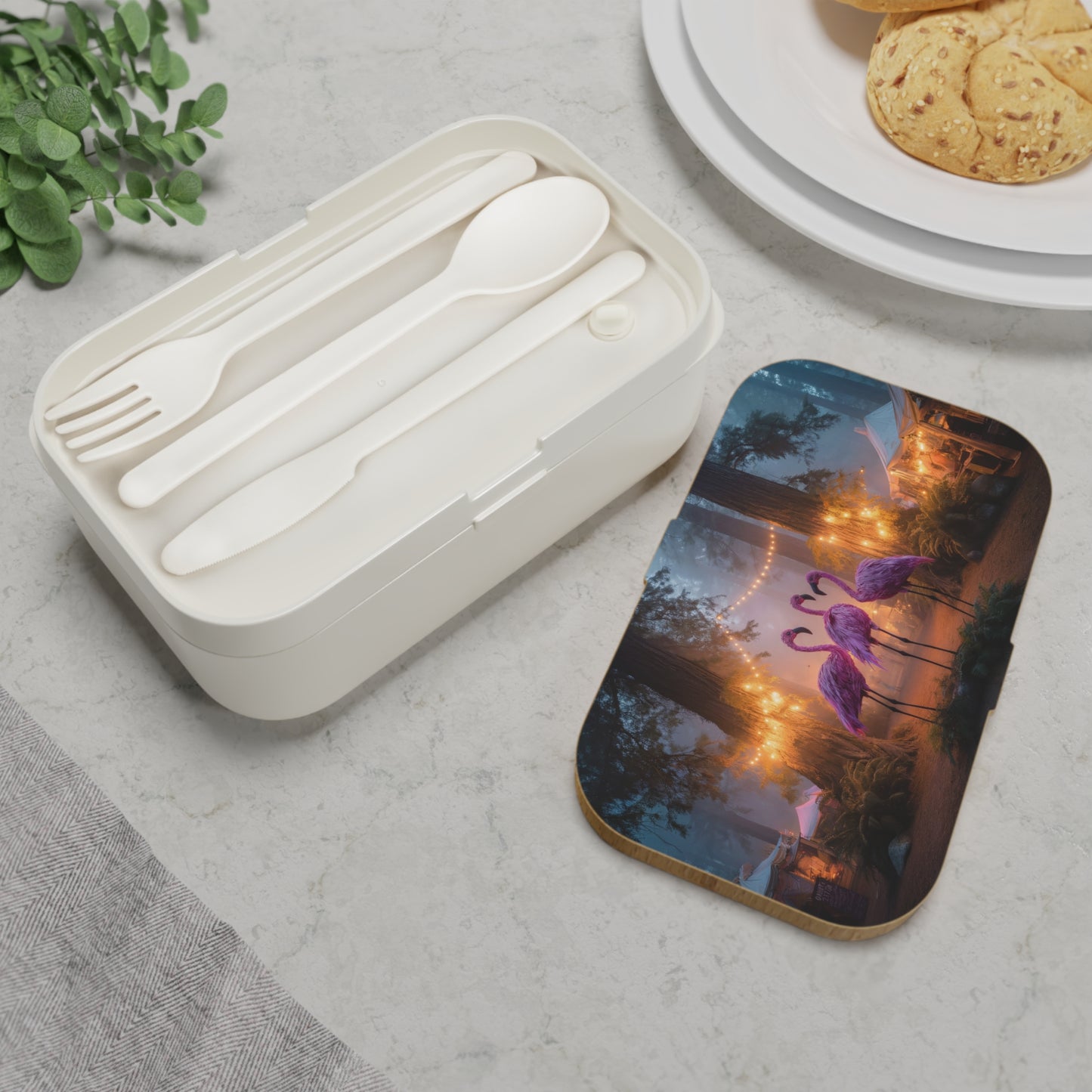 Pink Flamingo Grove Bento Lunch Box – Twilight Forest Festival
