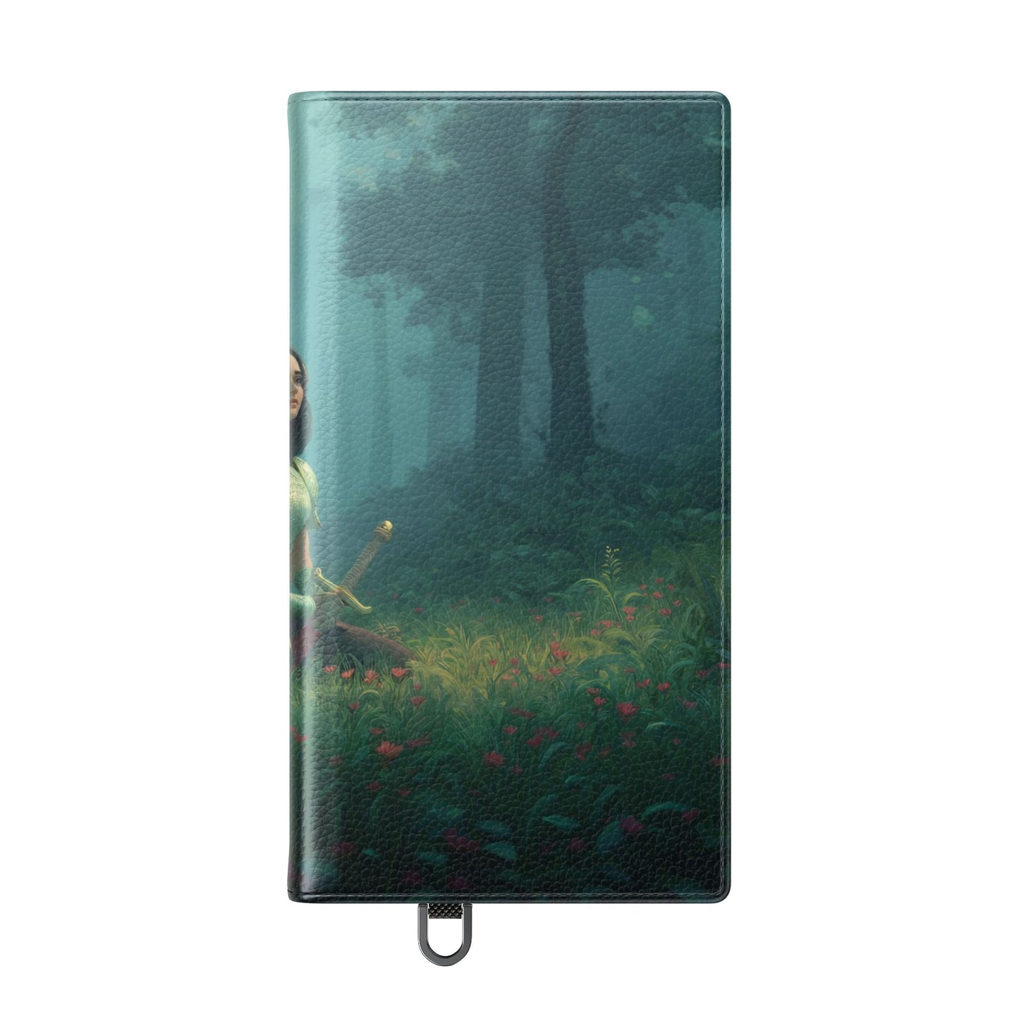 Woodland Sentinel Flip Cases – Green Knight in Misty Grove