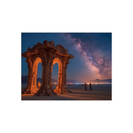Celestial Archway Ceramic Photo Tile – Gateway to the Milky Way