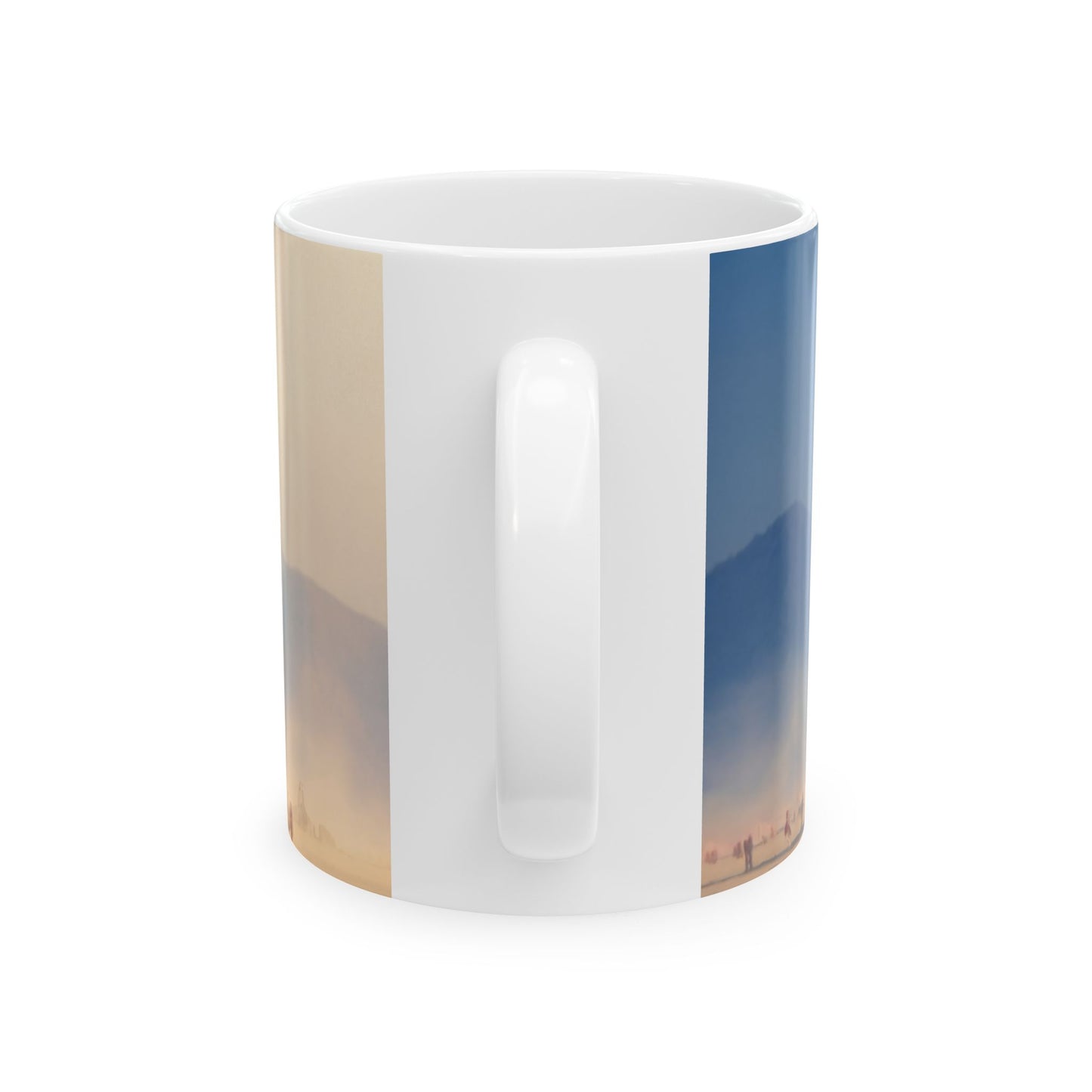 Desert Castle Ceramic Mug – Sunlit Sandstone Gateway
