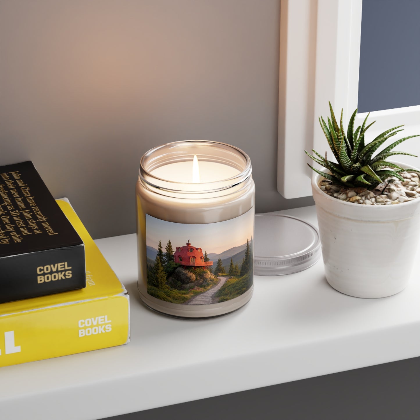 Red Dome Cottage Scented Soy Candles with White Lid, 9oz – Sunset Summit Sanctuary