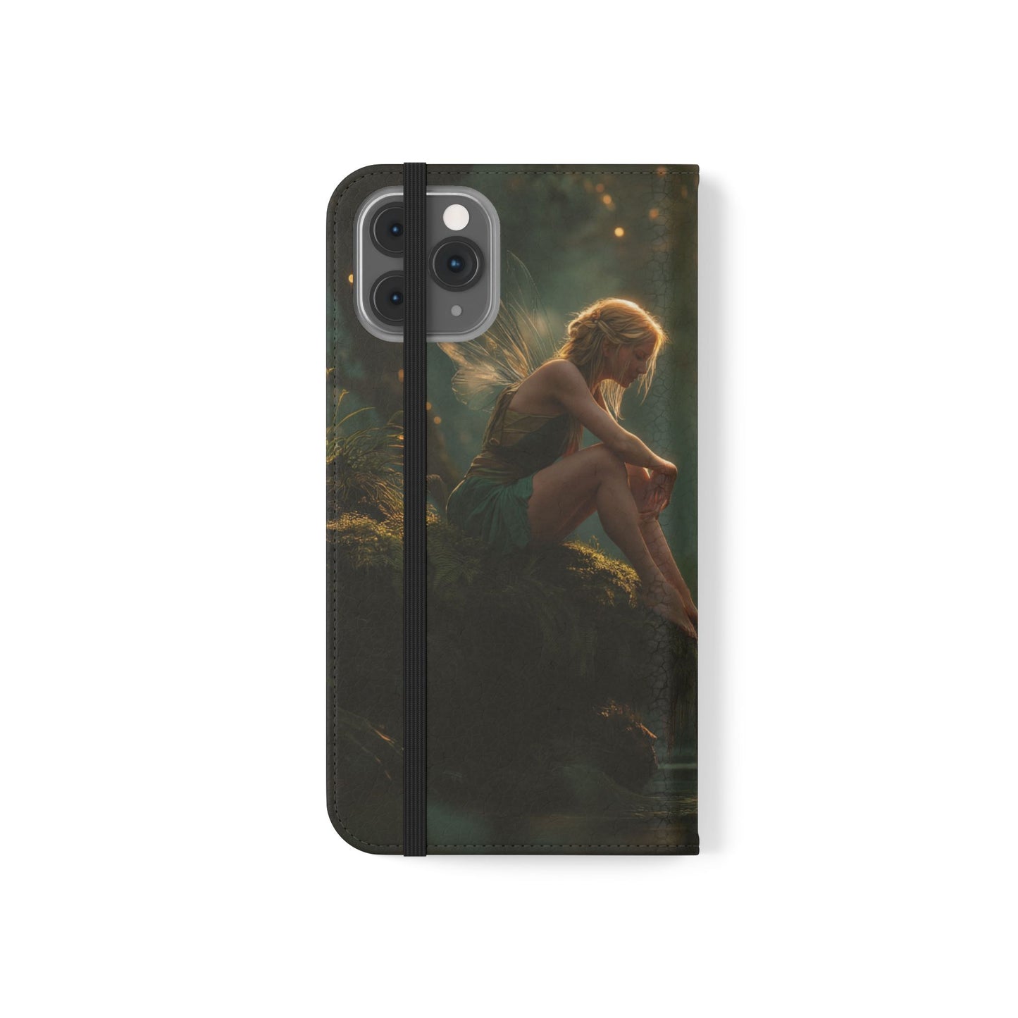 Mossy Bank Fairy Flip Cases – Golden Hour Sentinel Portrait