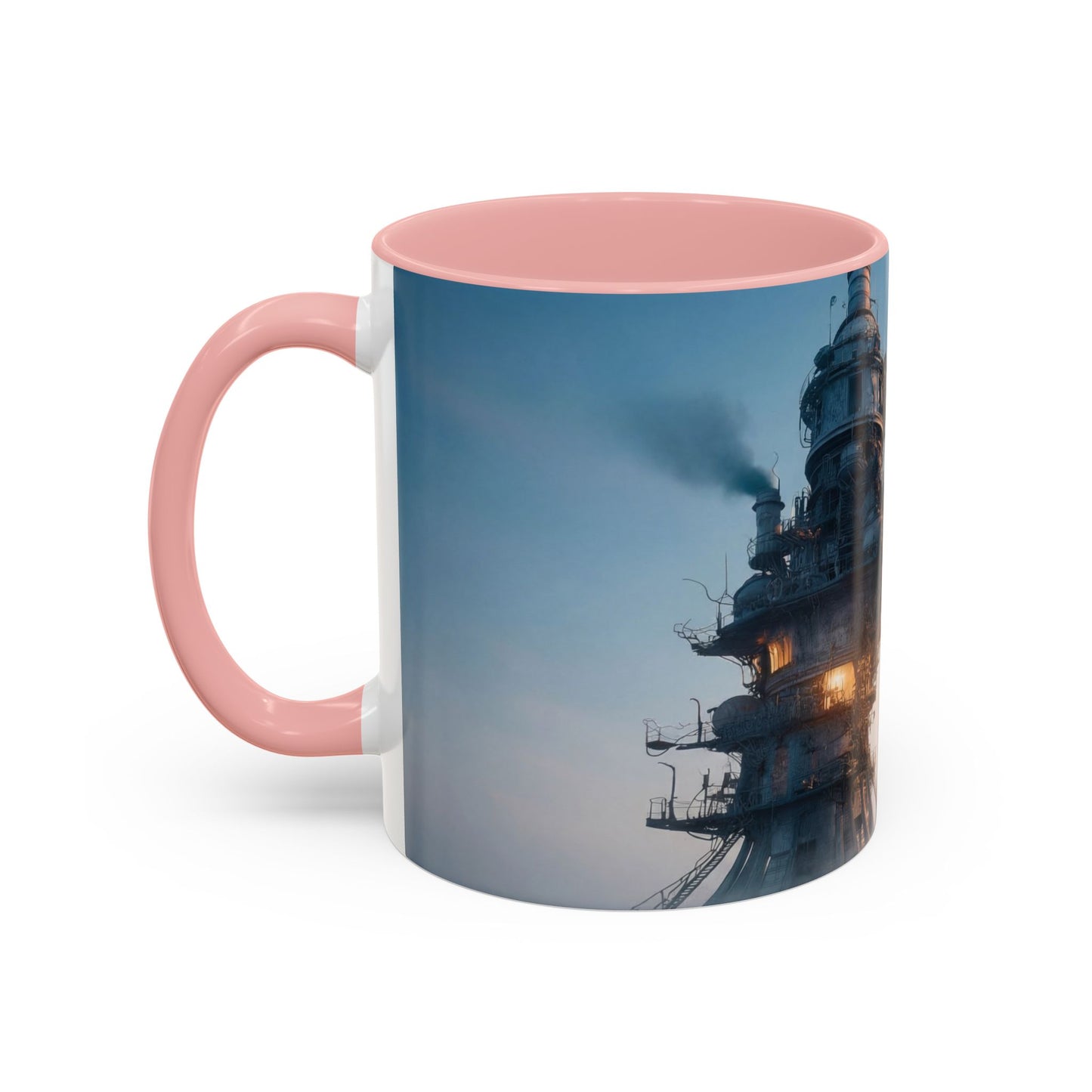 Skyborne Factory Accent Coffee Mug (11, 15oz) – Steam-Punk Horizon Dreamscape