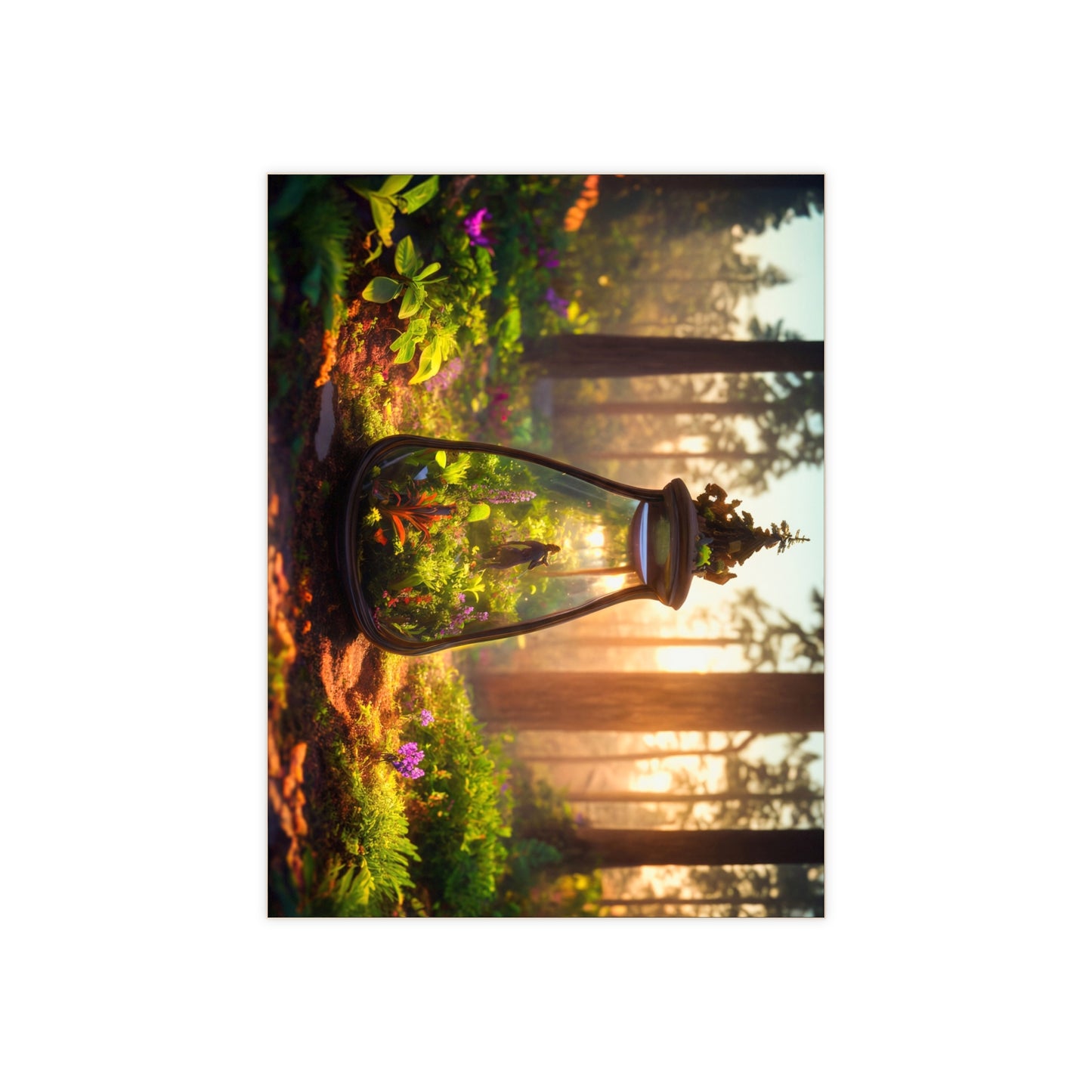 Forest Glass Garden Tile – Pocket-Sized Sunlit Wilderness
