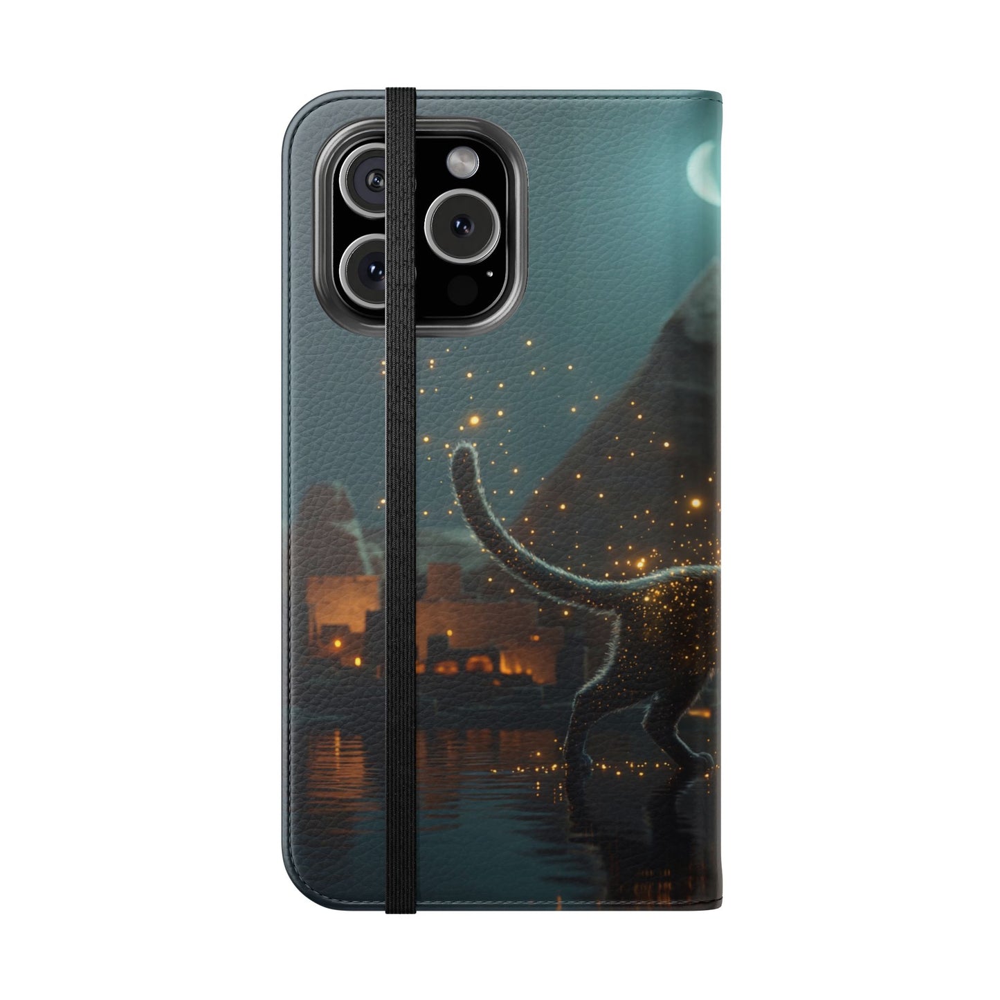 Celestial Vortex Flip Cases – Indigo Cloud Dreamscape