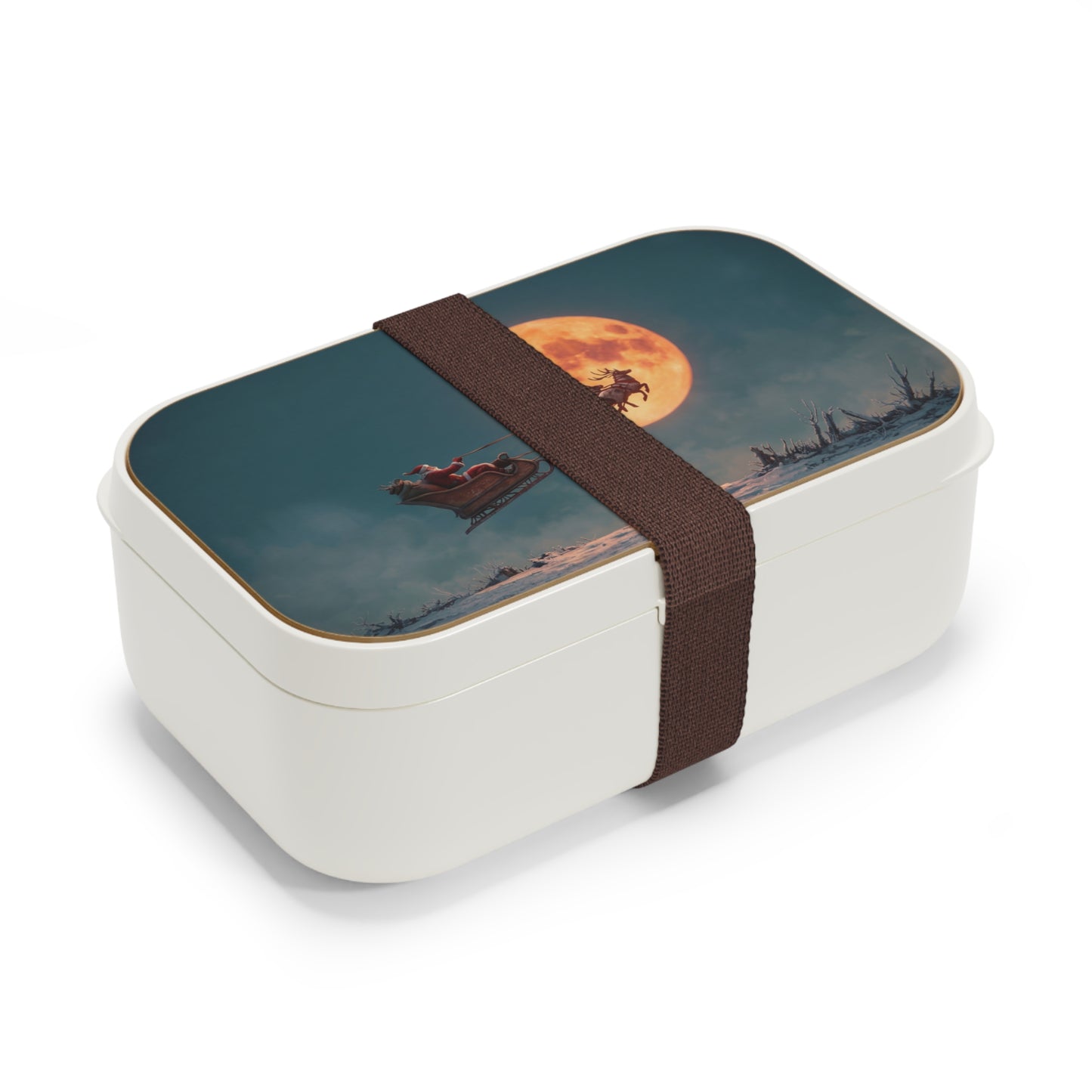 Lunar Reindeer Sleigh Bento Lunch Box – Midnight Santa’s Celestial Run