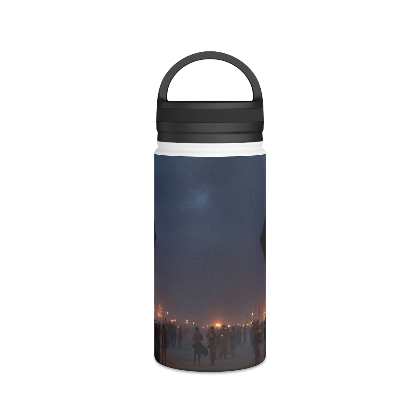 Celestial Cube Water Bottle – Handle Lid – Gateway to a Starlit Ceremony