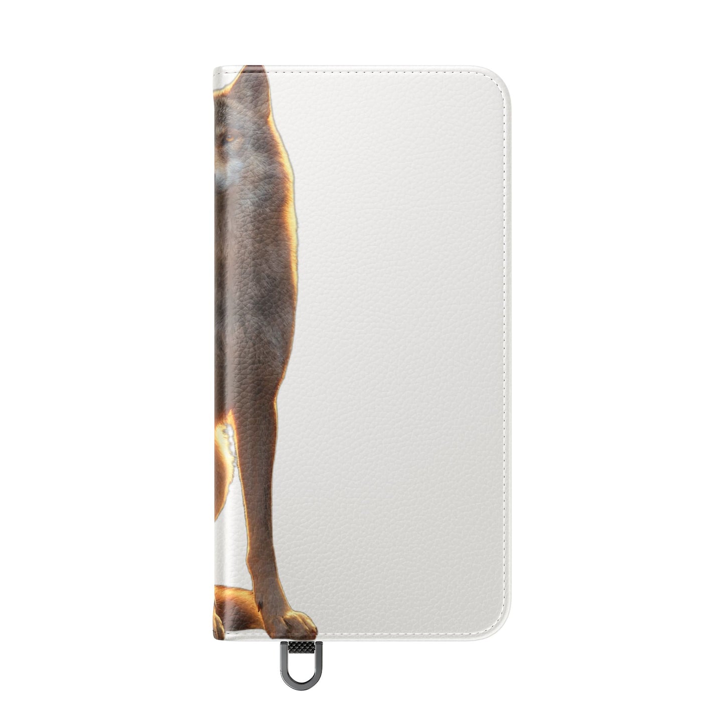 Sunlit Wolf Flip Cases – Golden Hour Sentinel Portrait