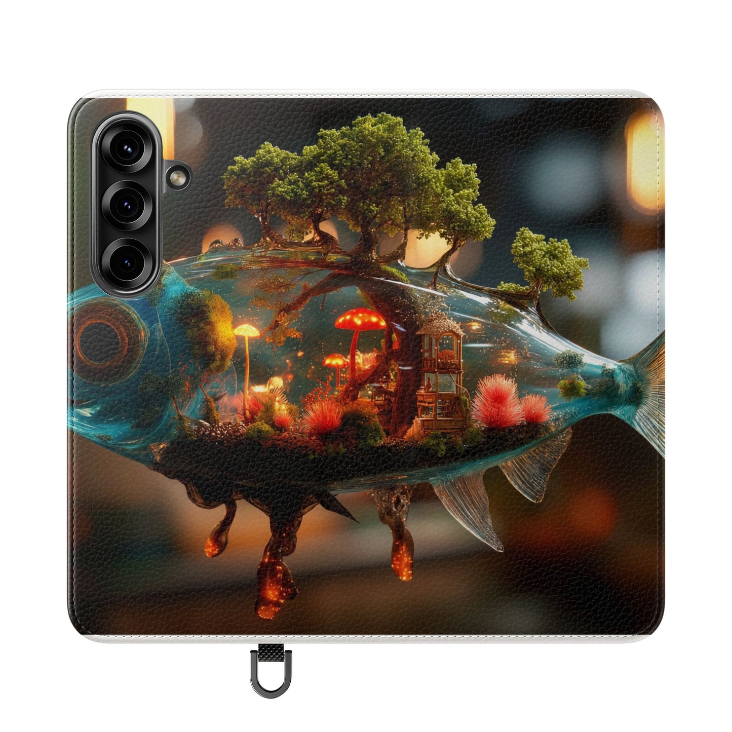 Forest Fish Flip Case – Liquid Glowwood Dreamscape