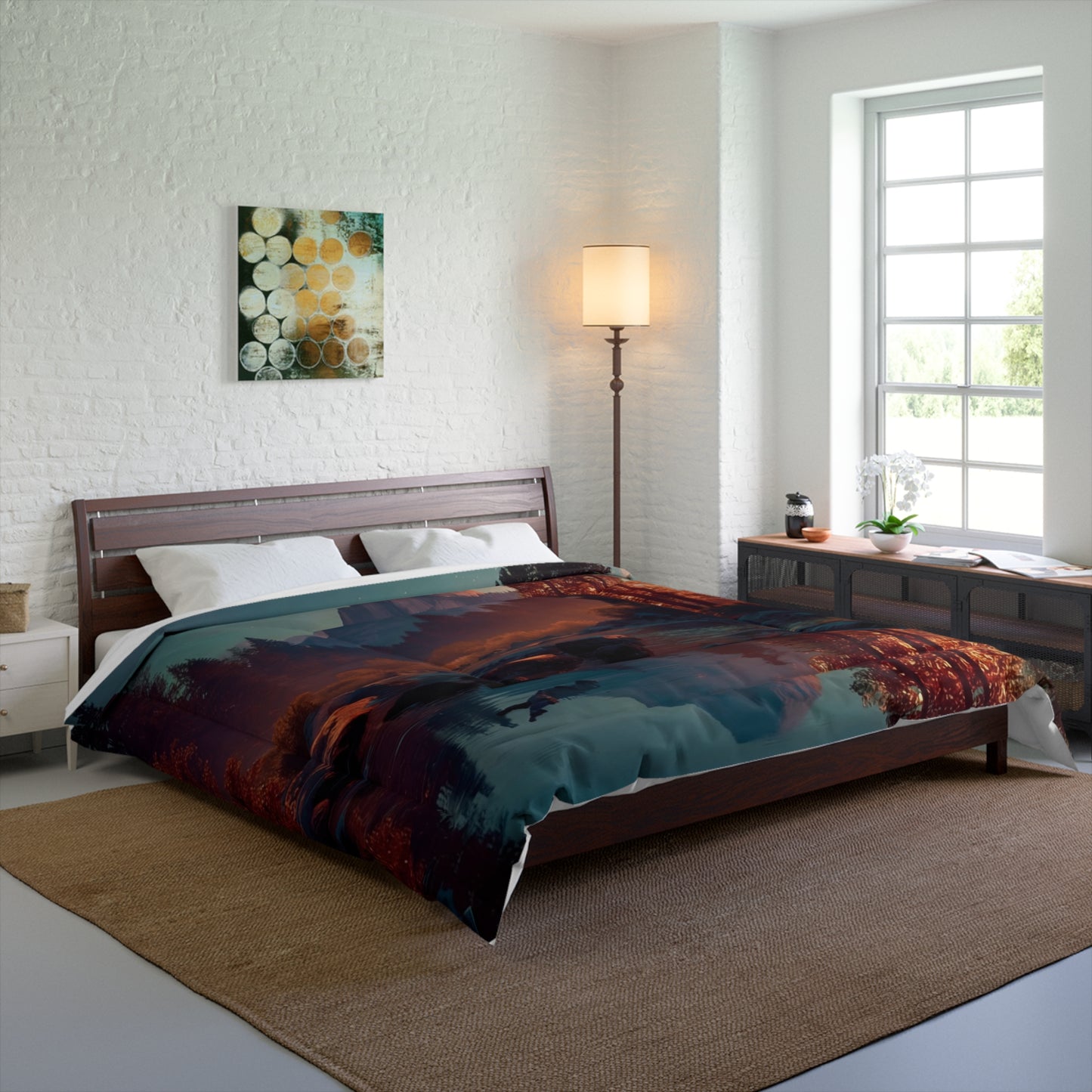 Starlit River Reflection Comforter – Half Dome’s Whispering Waters