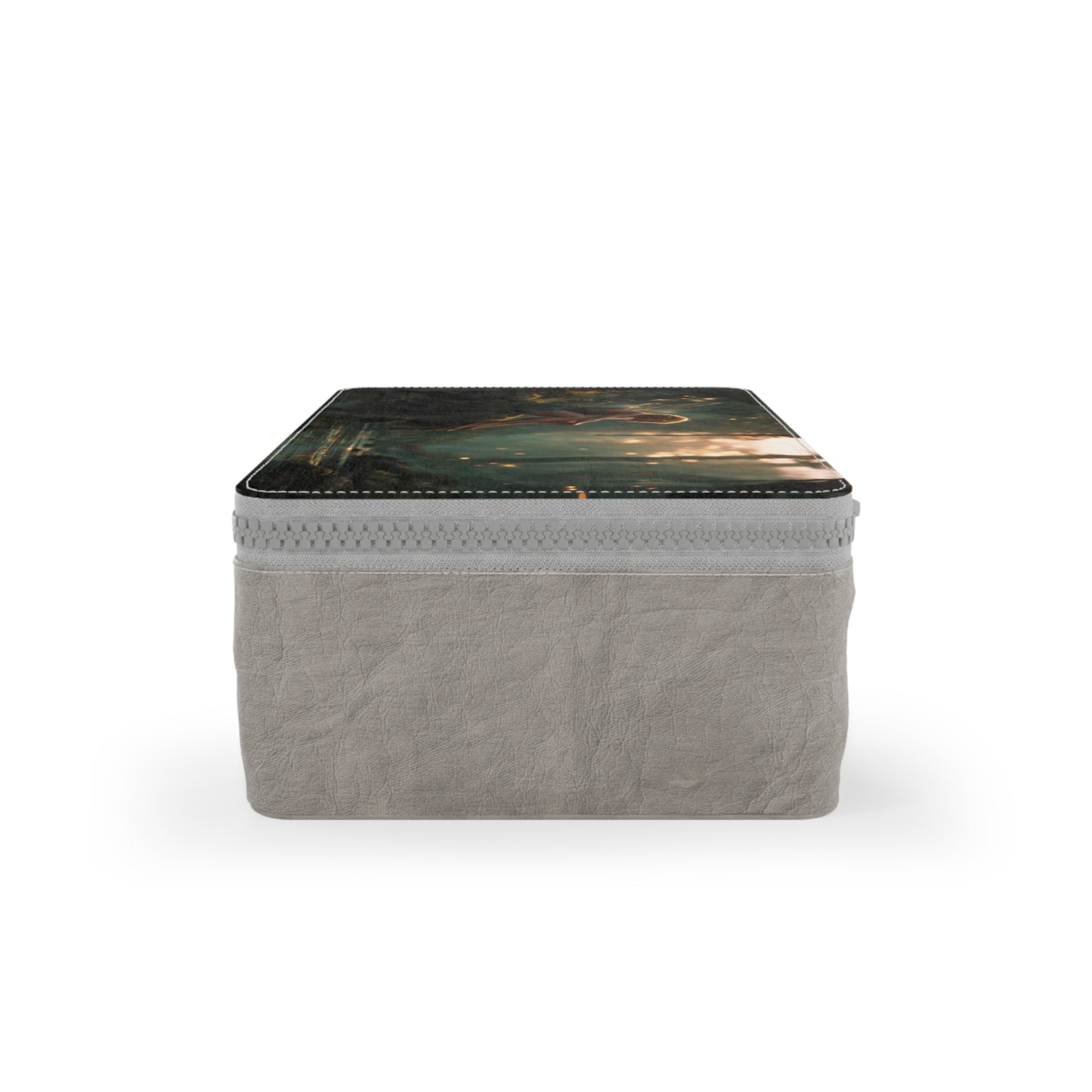 Mossy Cliff Fairy Paper Lunch Bag – Golden Sunlight Stream Scene