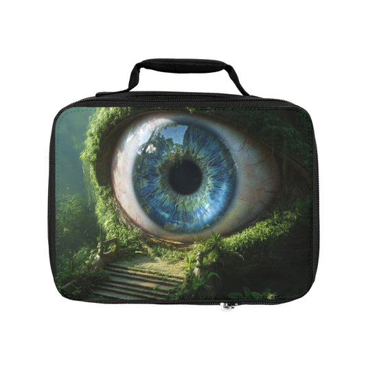 Guardian Eye Jungle Lunch Bag – Watchful Verdant Dreamscape