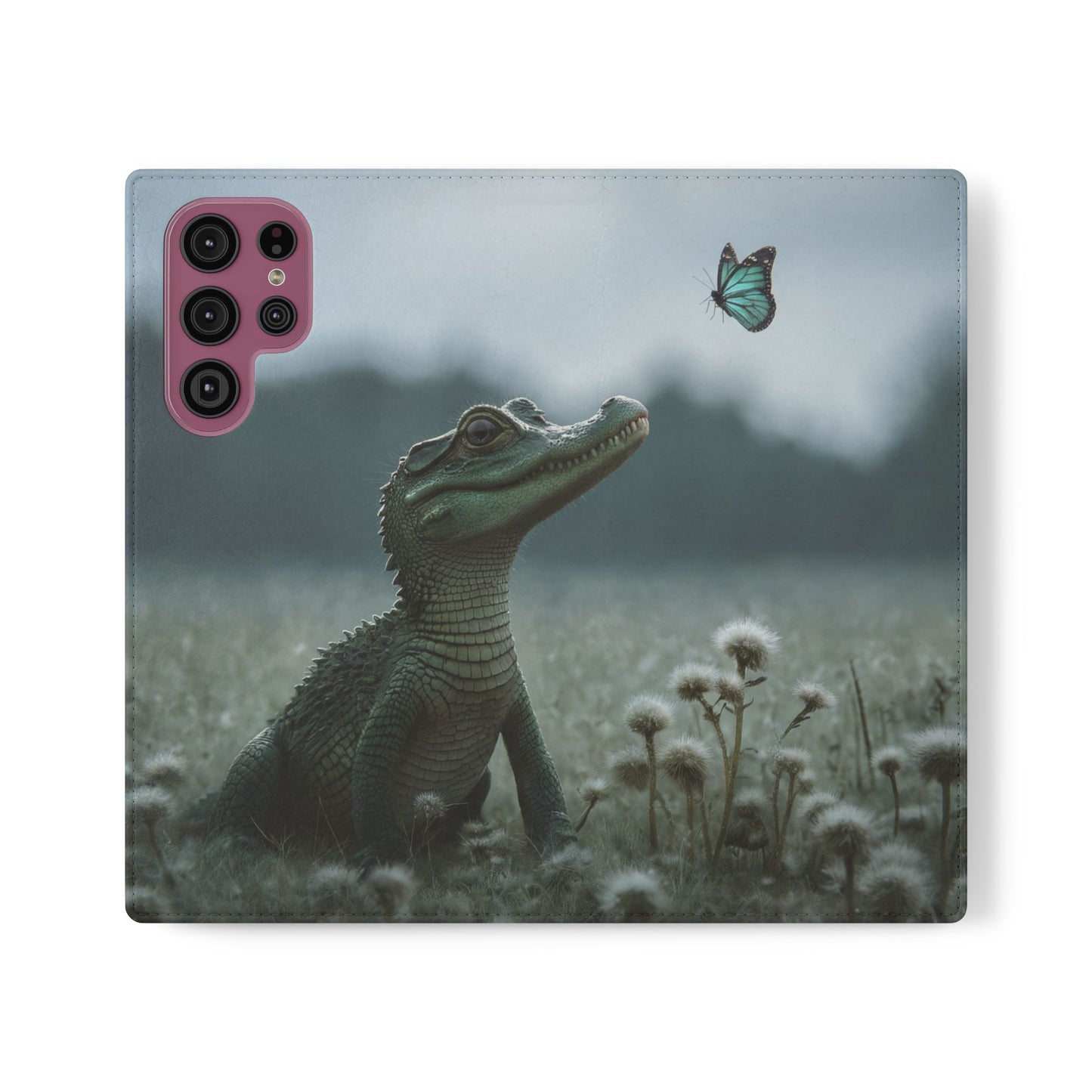 Gentle Croc & Butterfly Flip Cases – Tender Meadow Guardian Scene