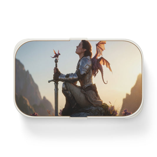 Dragon Knight with Tiny Dragon Bento Lunch Box – Sunset Peak Guardian