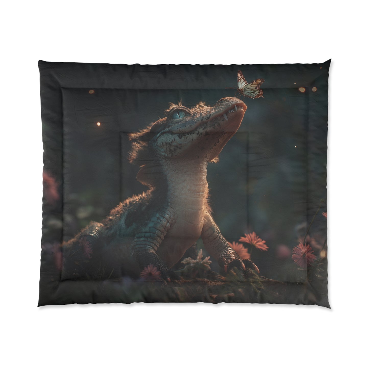 Mossback Croc Comforter – Tender Butterfly Moment Blanket