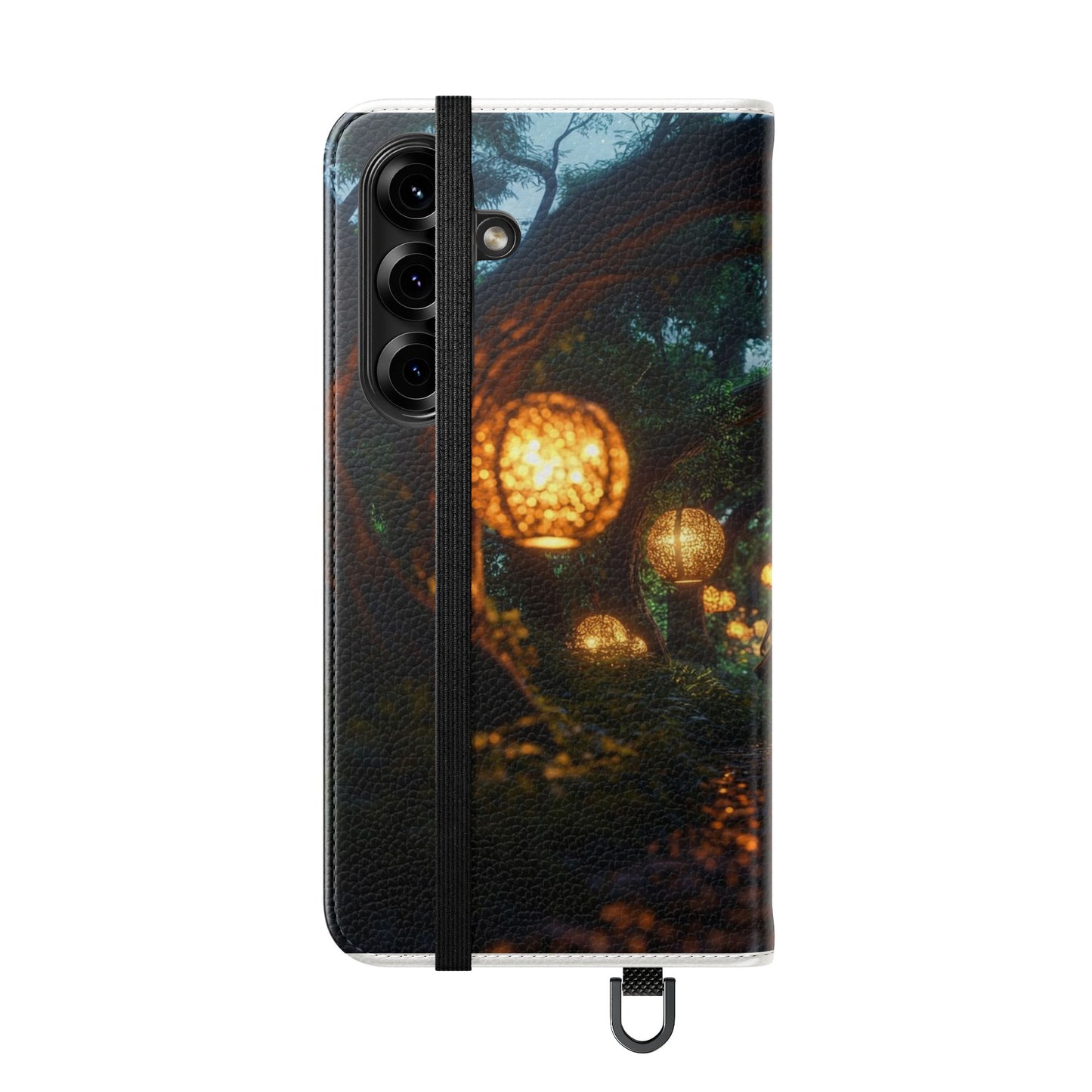 Lantern Archway Flip Cases – Girl Walking Through Forest Tunnel Art Case