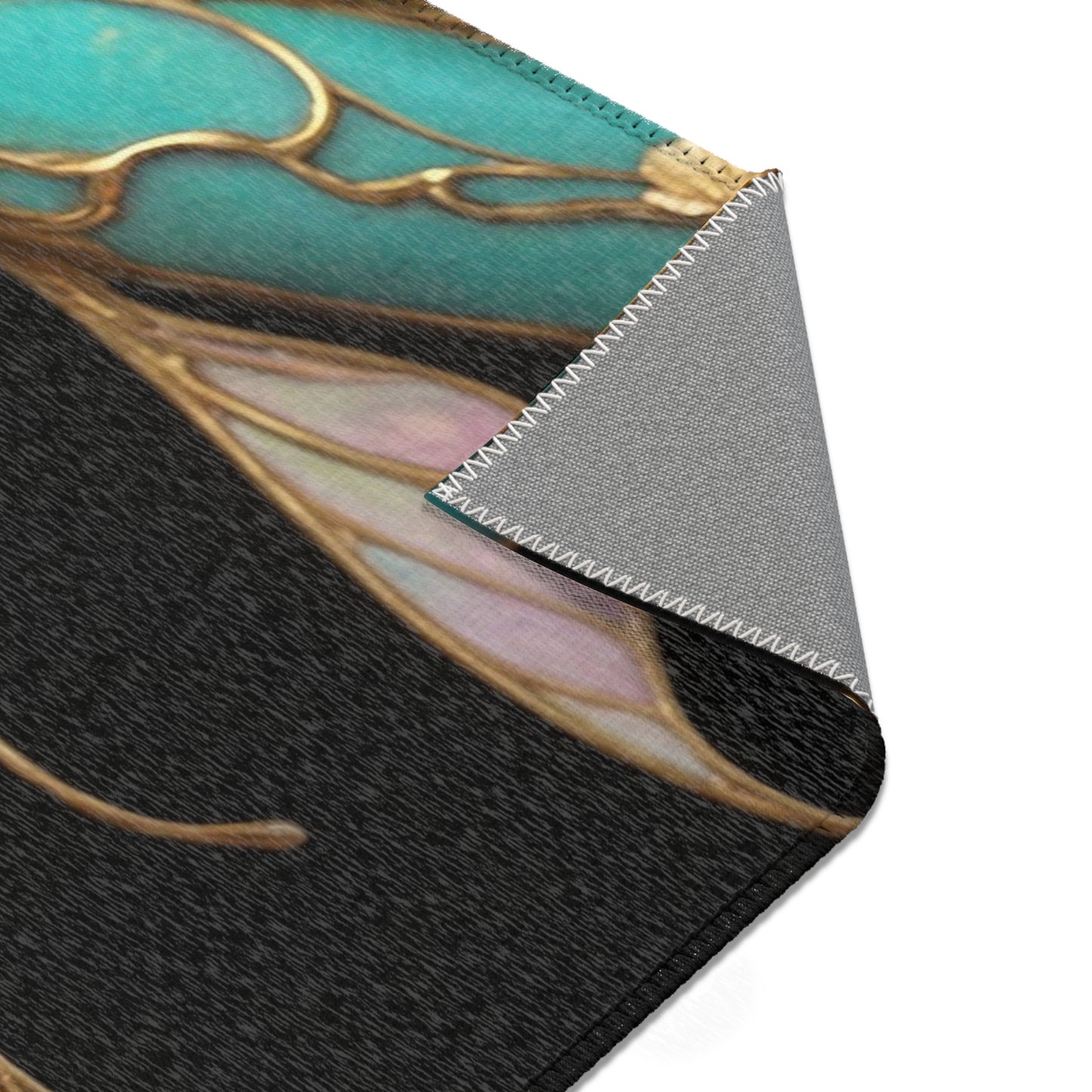 Art Nouveau Koi Area Rugs – Luminous Gold & Azure Dreamscape