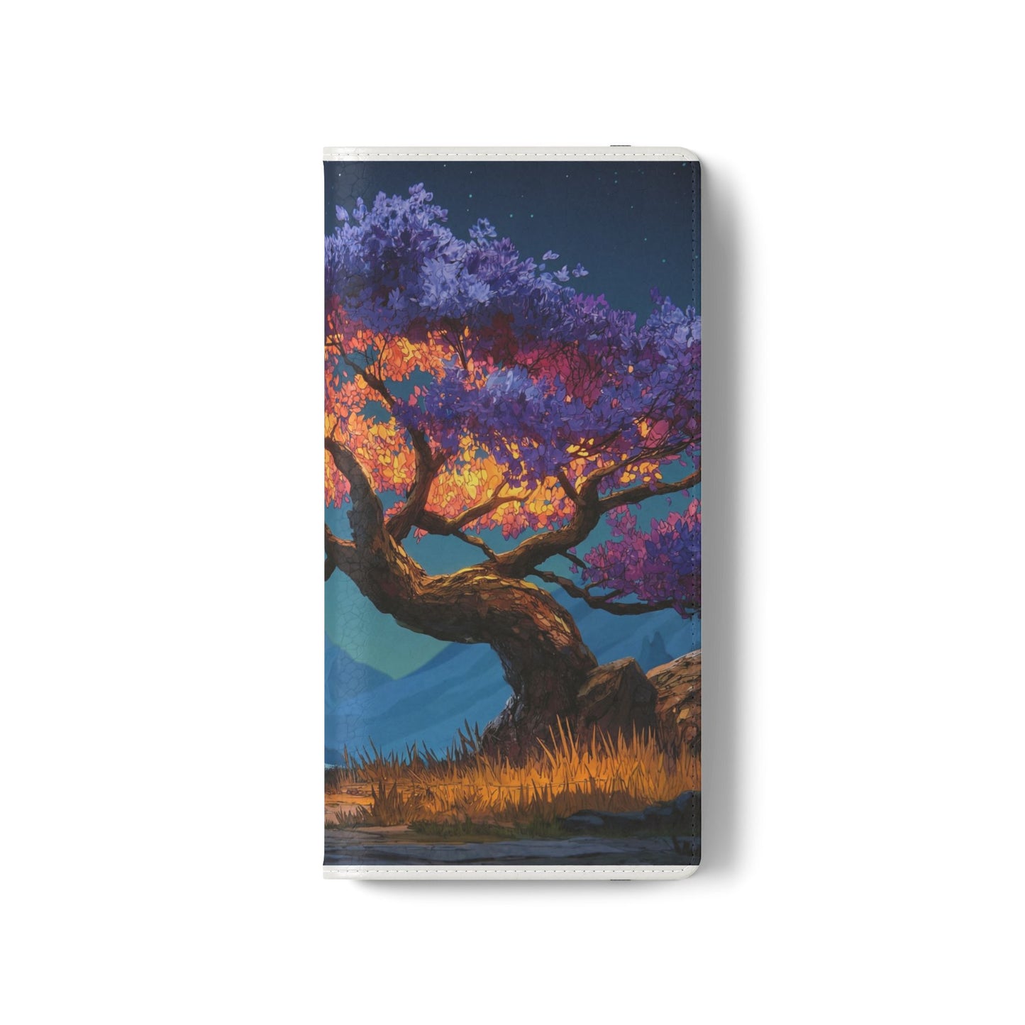 Violet Flame Tree Flip Cases – Twilight Mountain Glow Case