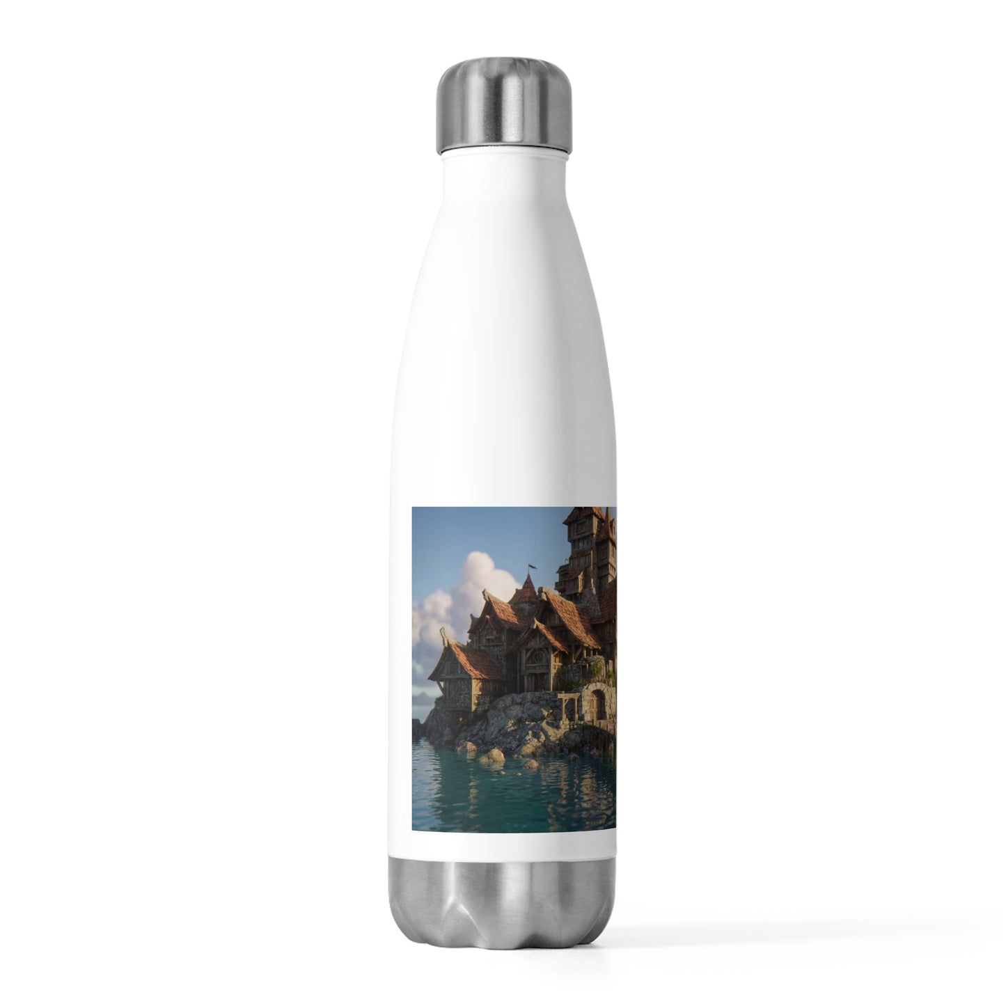 Seafarer’s Harbor 20oz Insulated Bottle – Sunset Tides & Timbered Towers