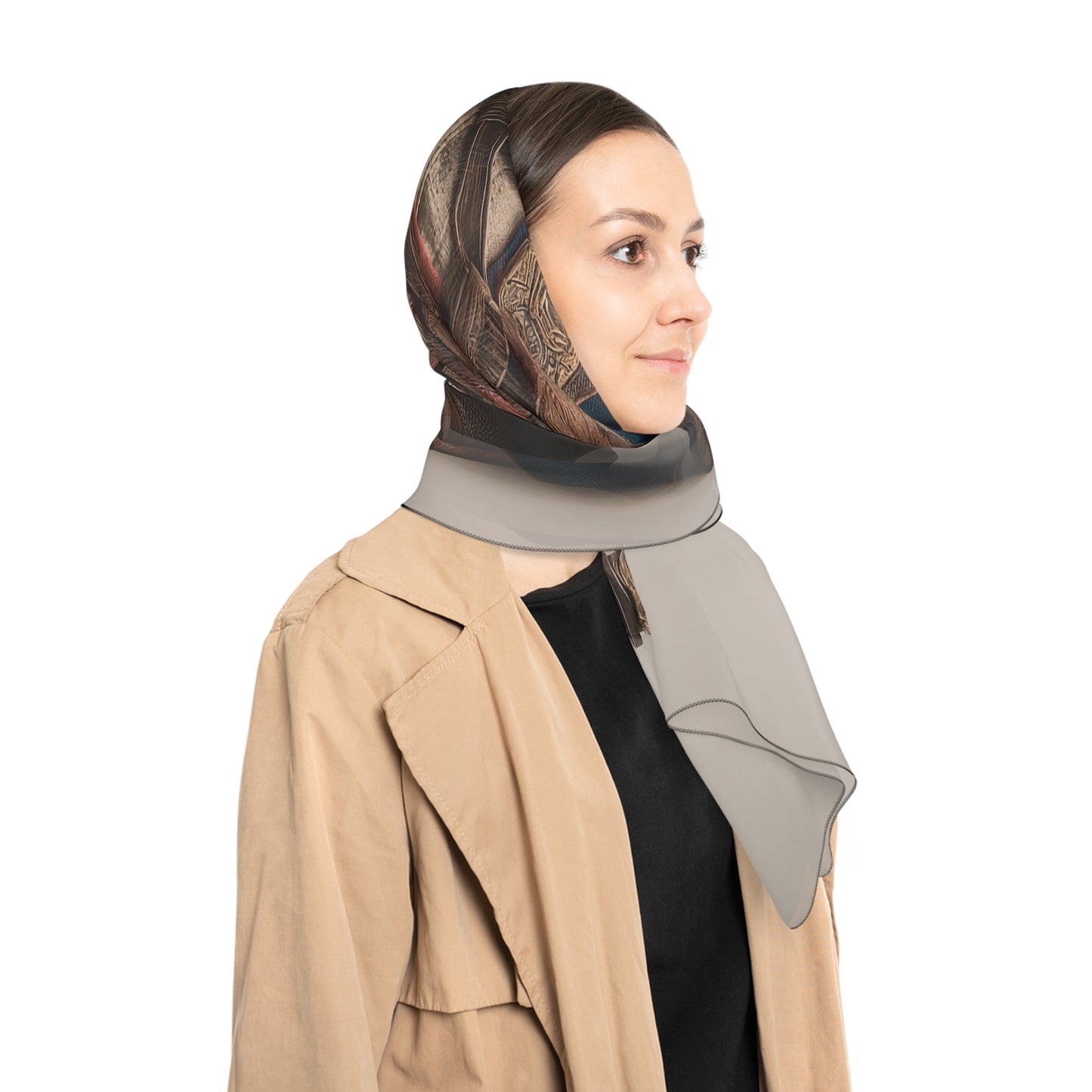 Traveling Wizard Poly Scarf – Worn by the World’s Most Curious Cartographer