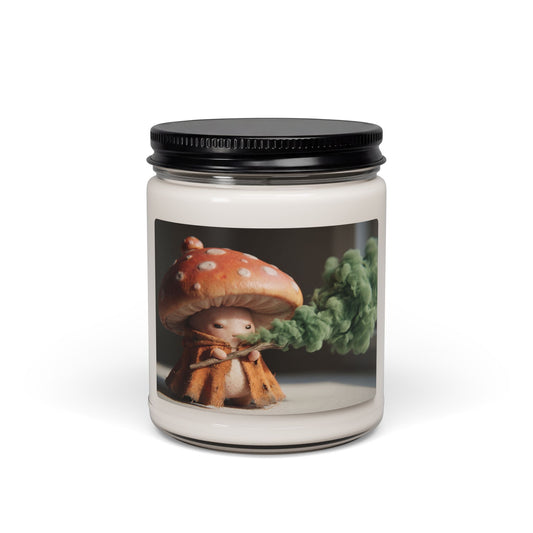 Mushroom Wiseman Scented Soy Candle, 9oz – Verdant Whispers from the Woodland