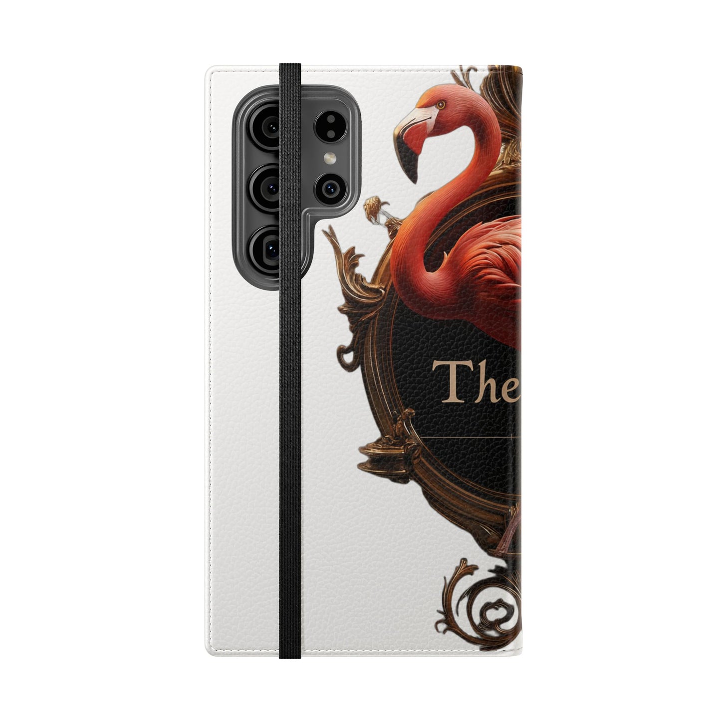 The Ritz Flamingo Flip Cases – Gilded Ornate Frame Art Design